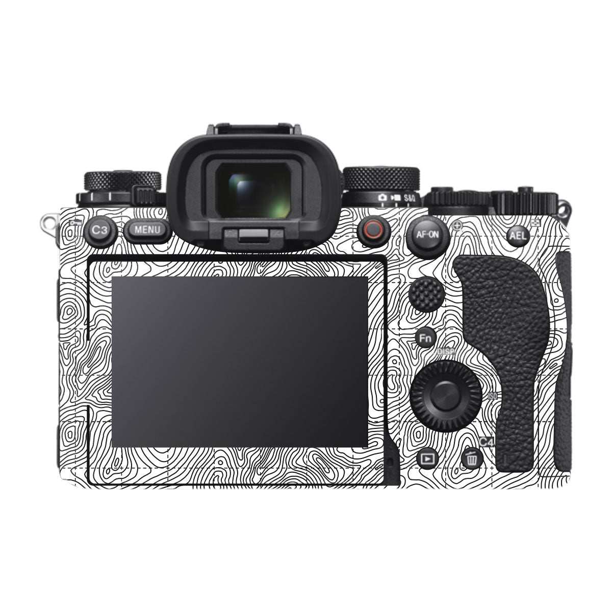 Textured Topo Flow Sony A1 Mark II Camera Skin