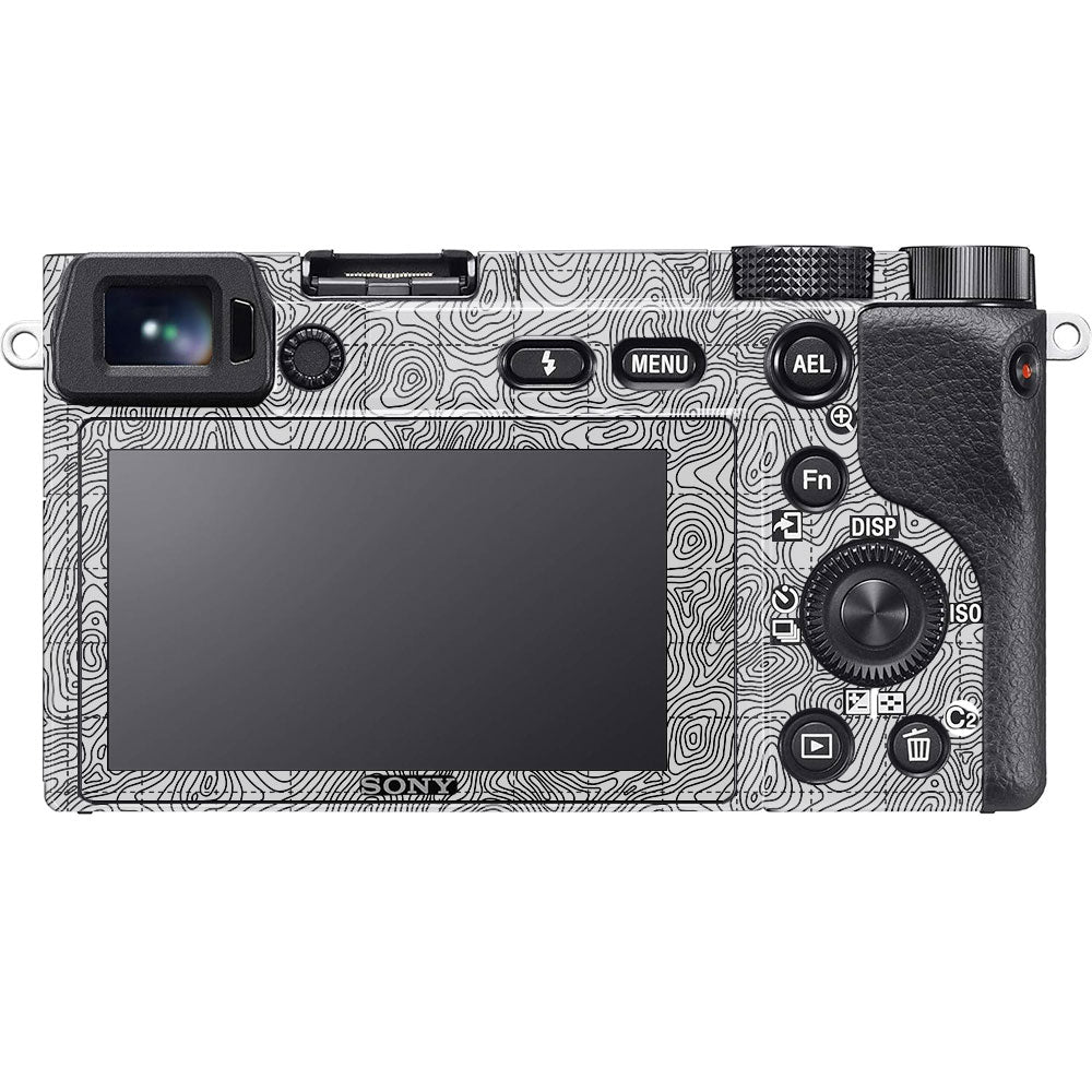 Textured Topo Flow Sony A6100 Camera Skin