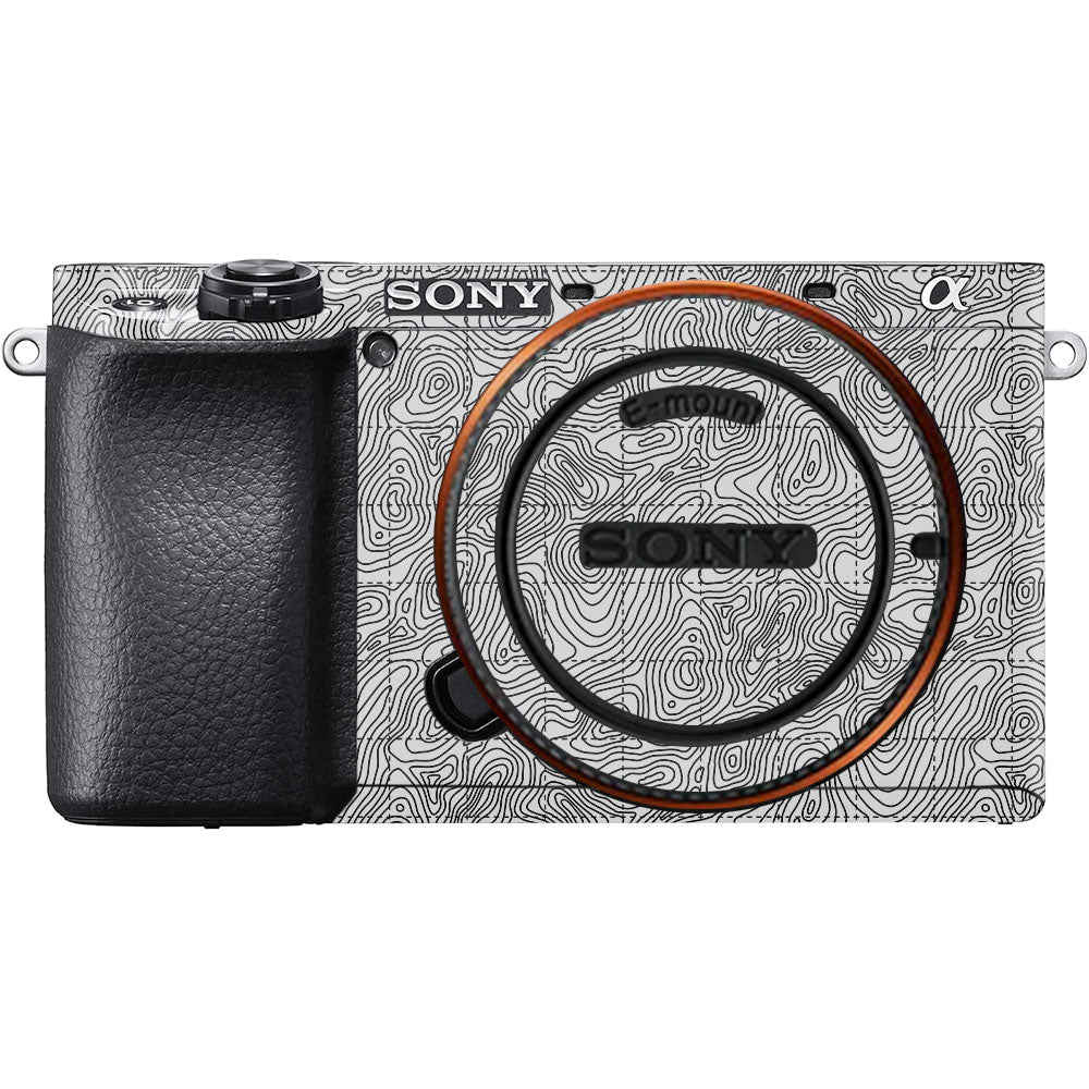 Textured Topo Flow Sony A6100 Camera Skin
