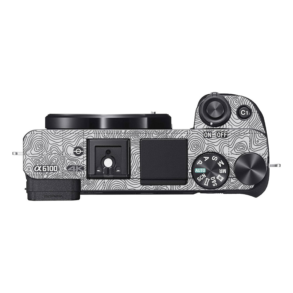 Textured Topo Flow Sony A6100 Camera Skin