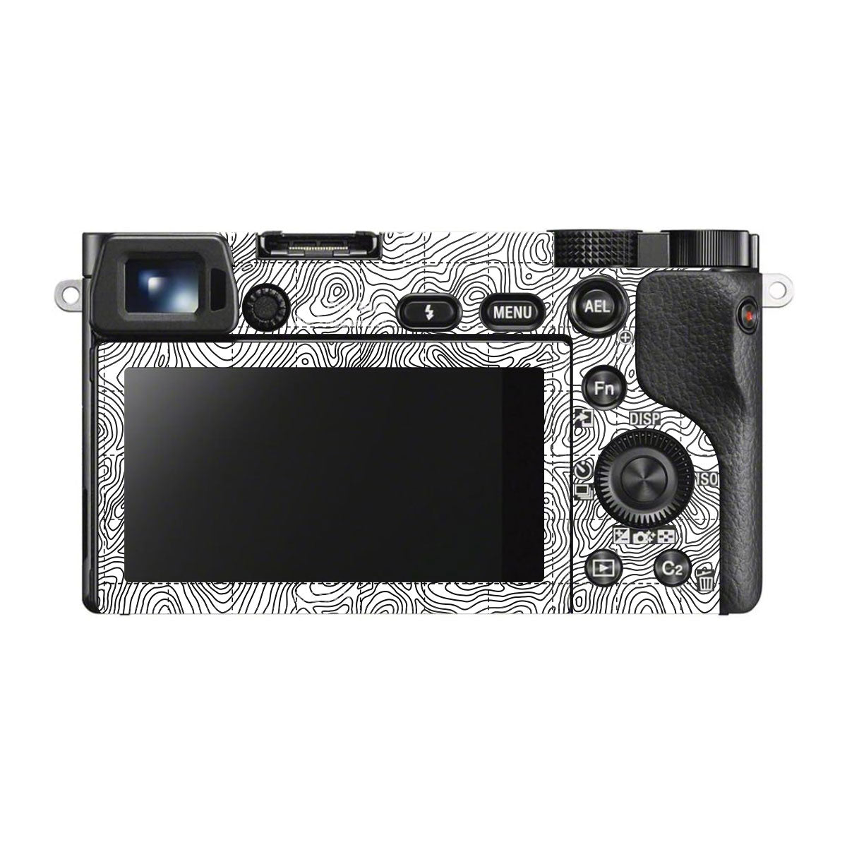 Textured Topo Flow Sony A6300 Camera Skins