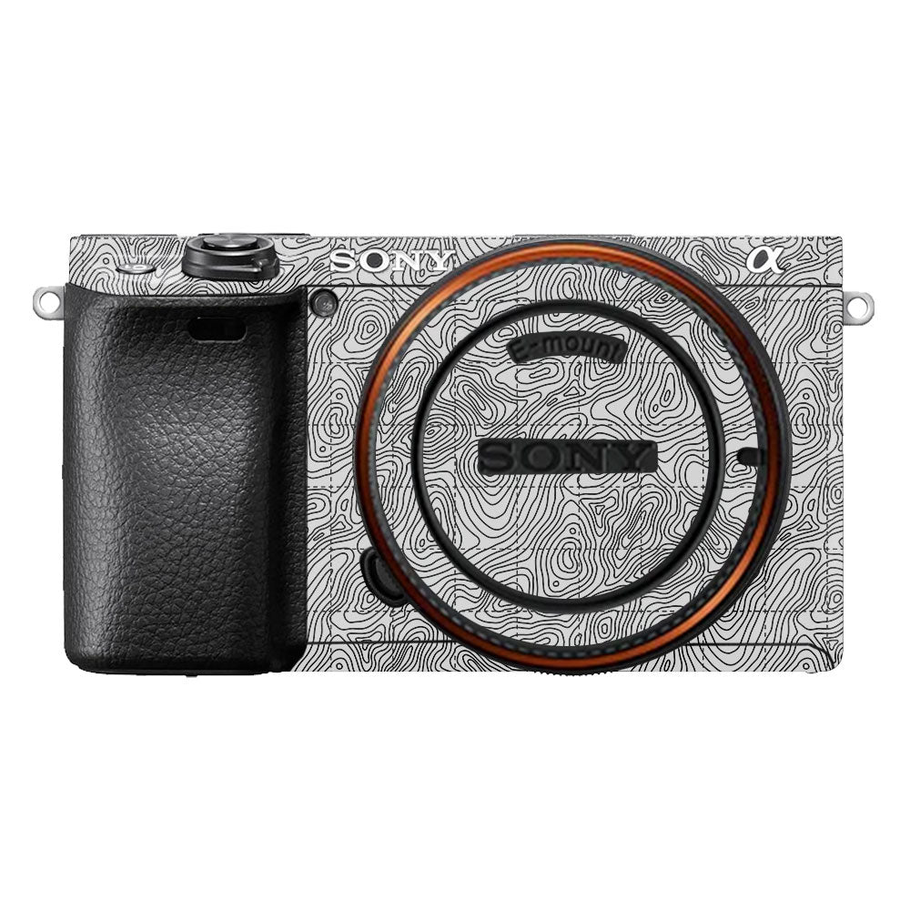 Textured Topo Flow Sony A6400 Camera Skin