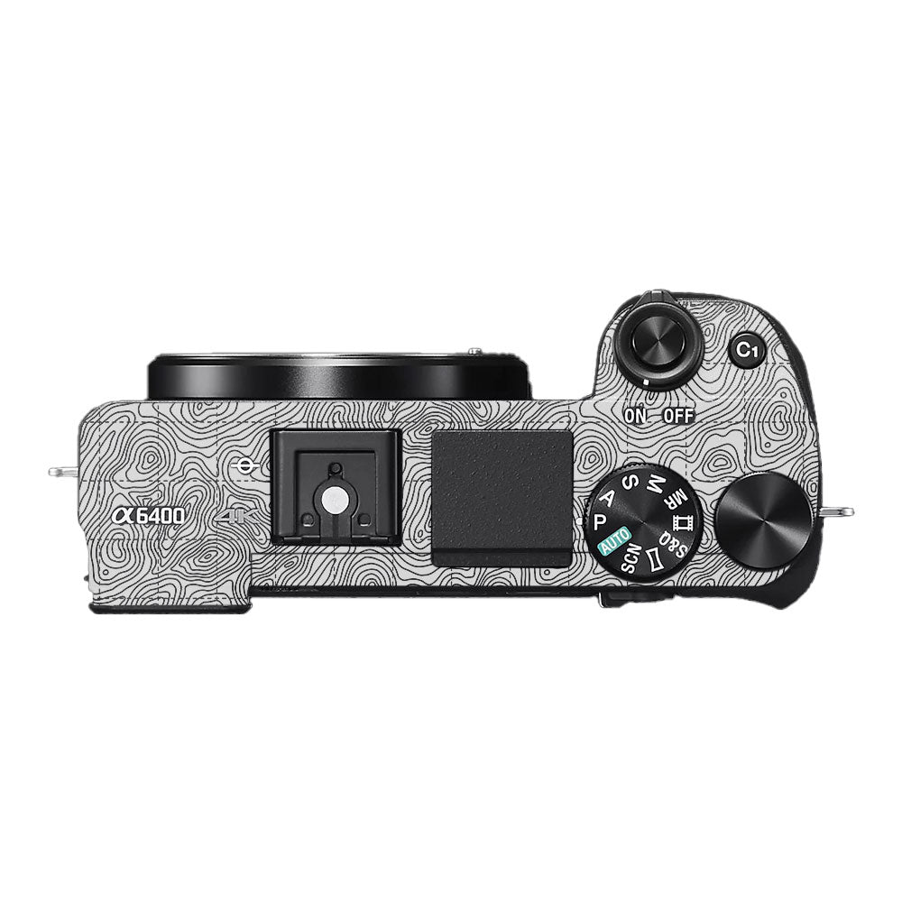 Textured Topo Flow Sony A6400 Camera Skin