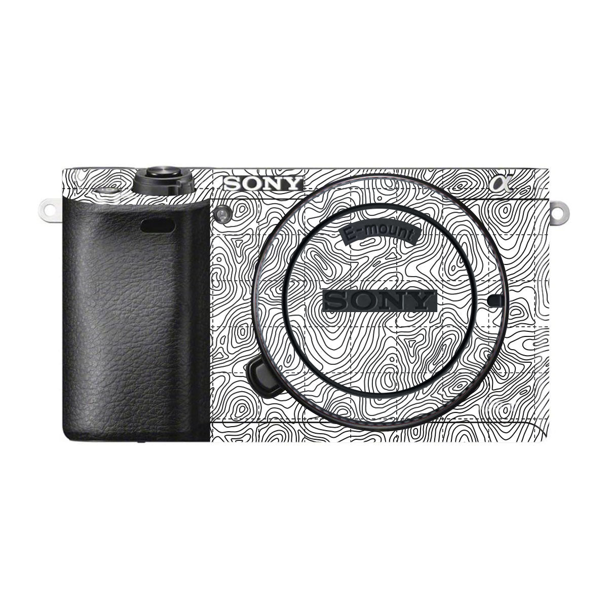 Textured Topo Flow Sony A6500 Camera Skins