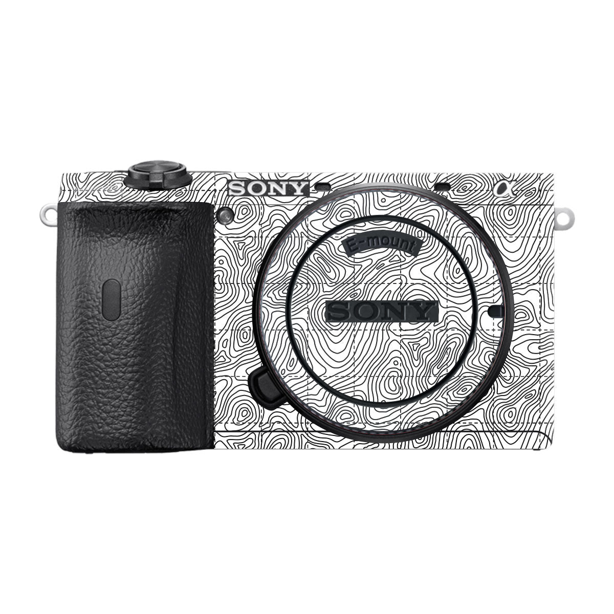 Textured Topo Flow Sony A6600 Camera Skins