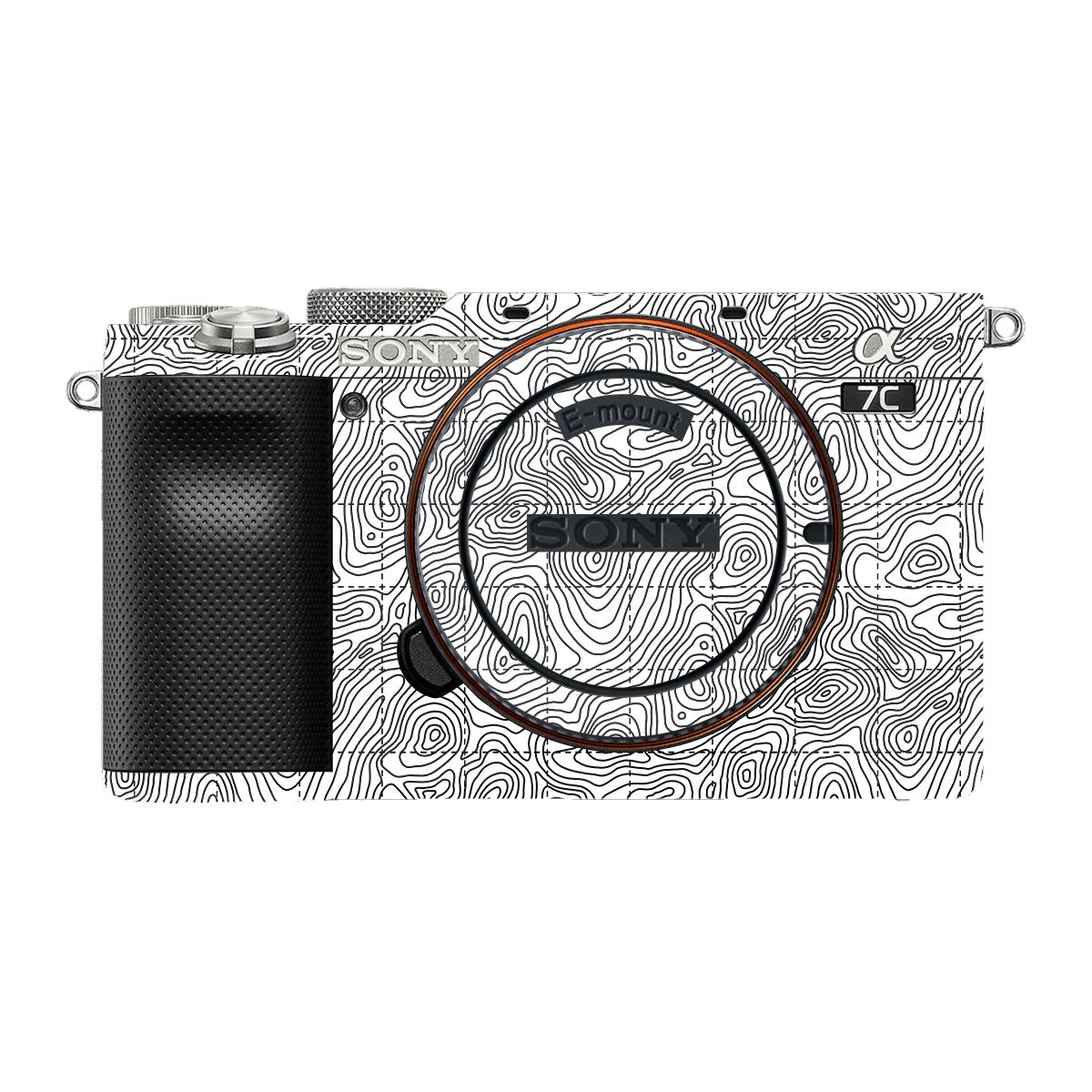 Textured Topo Flow Sony A7 C Camera Skin