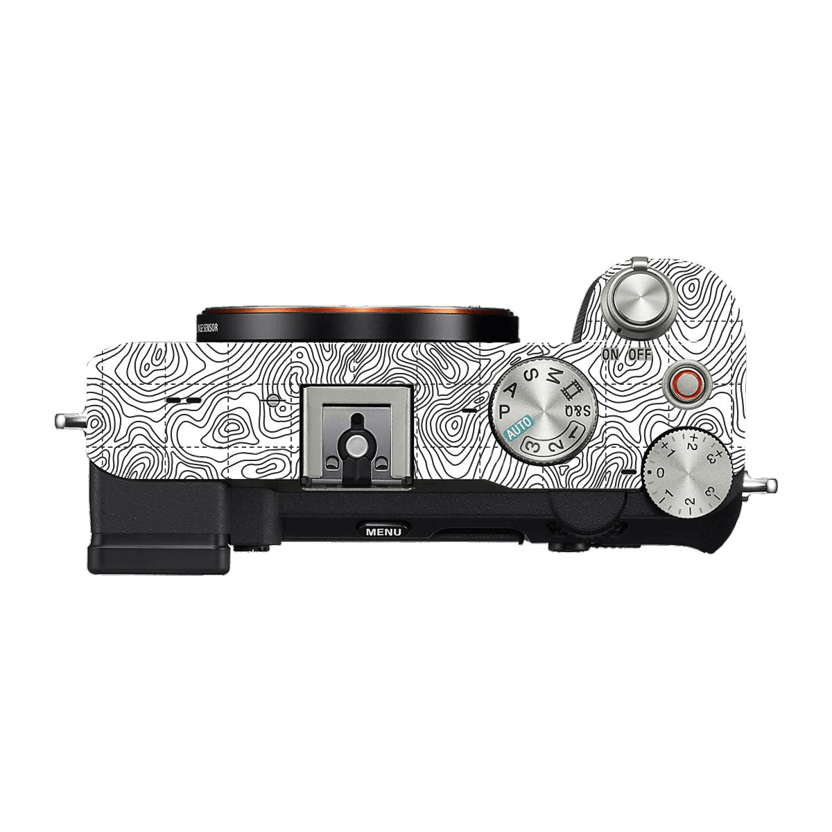Textured Topo Flow Sony A7 C Camera Skin