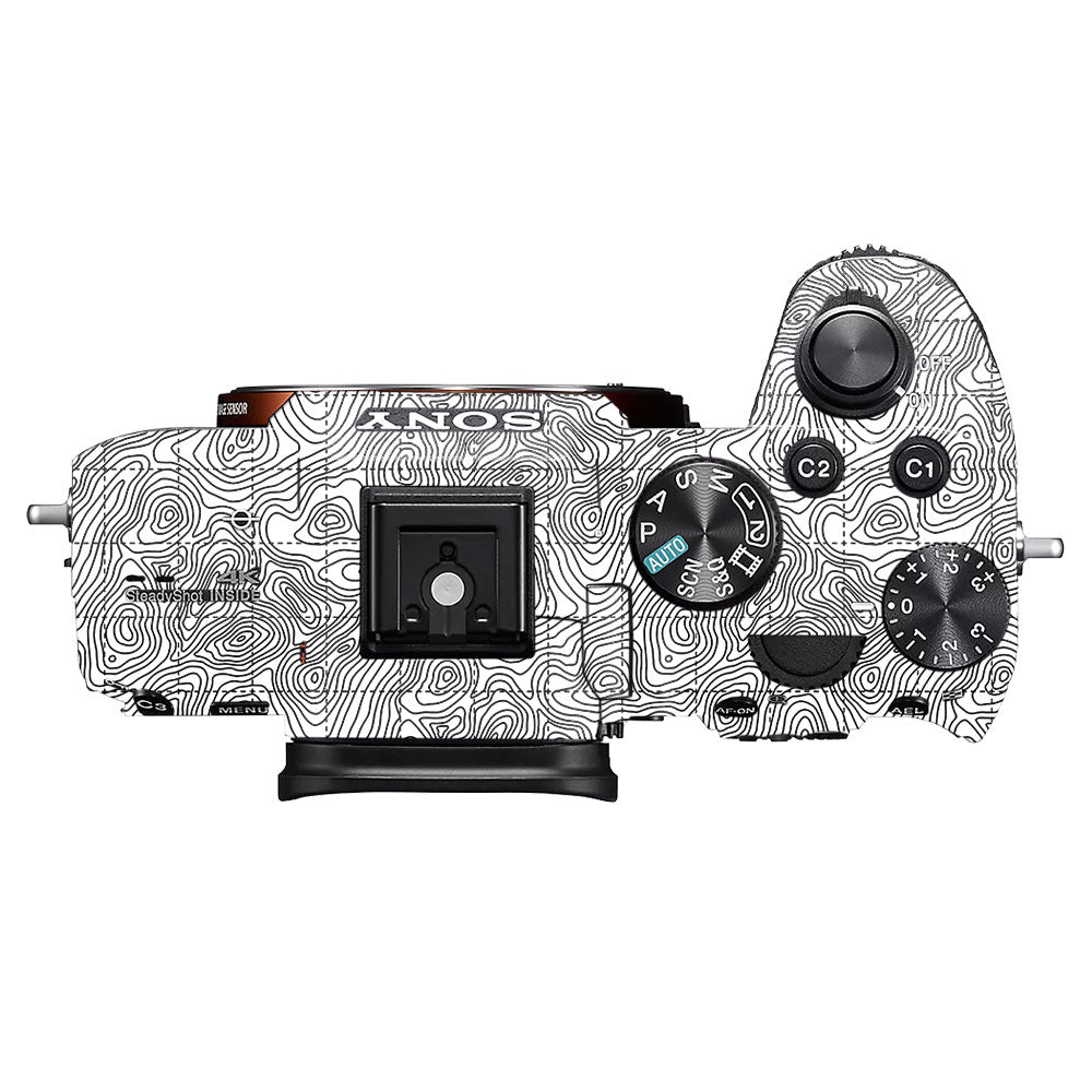 Textured Topo Flow Sony A7MIII Camera Skin