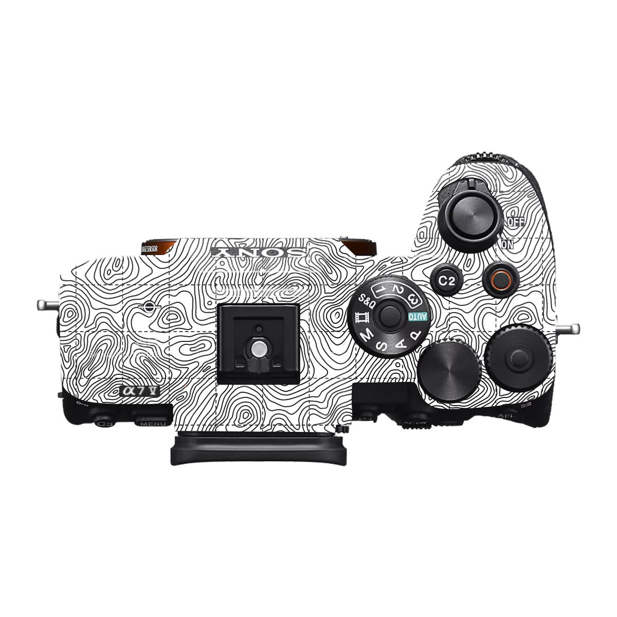 Textured Topo Flow Sony A7R II Camera Skin