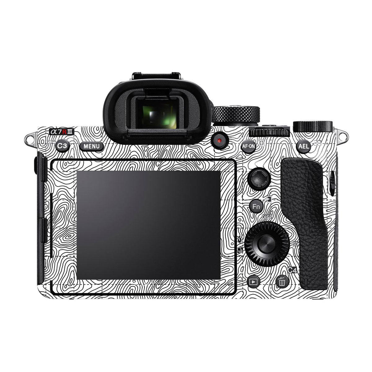 Textured Topo Flow Sony A7R IV Camera Skin