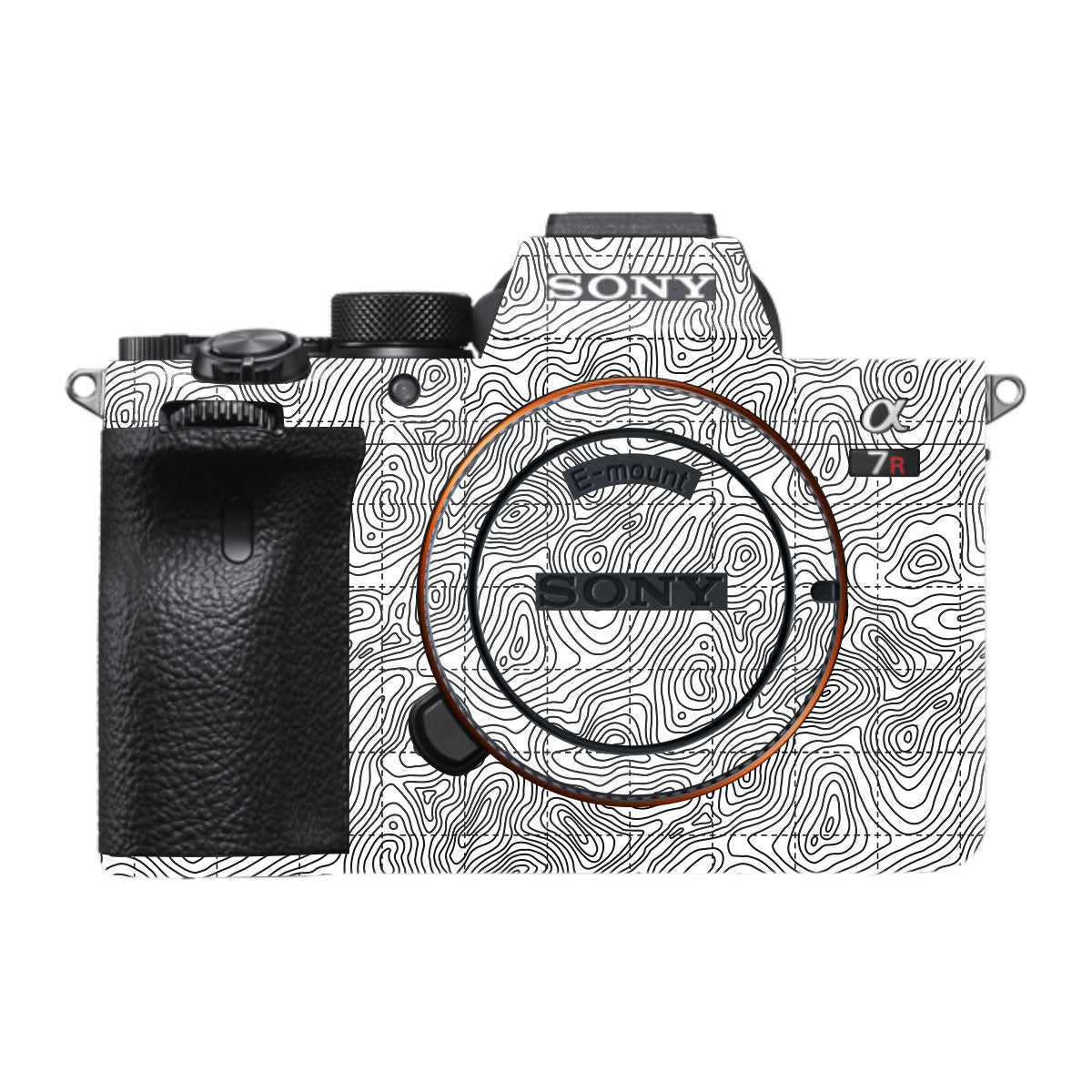 Textured Topo Flow Sony A7RV Camera Skin