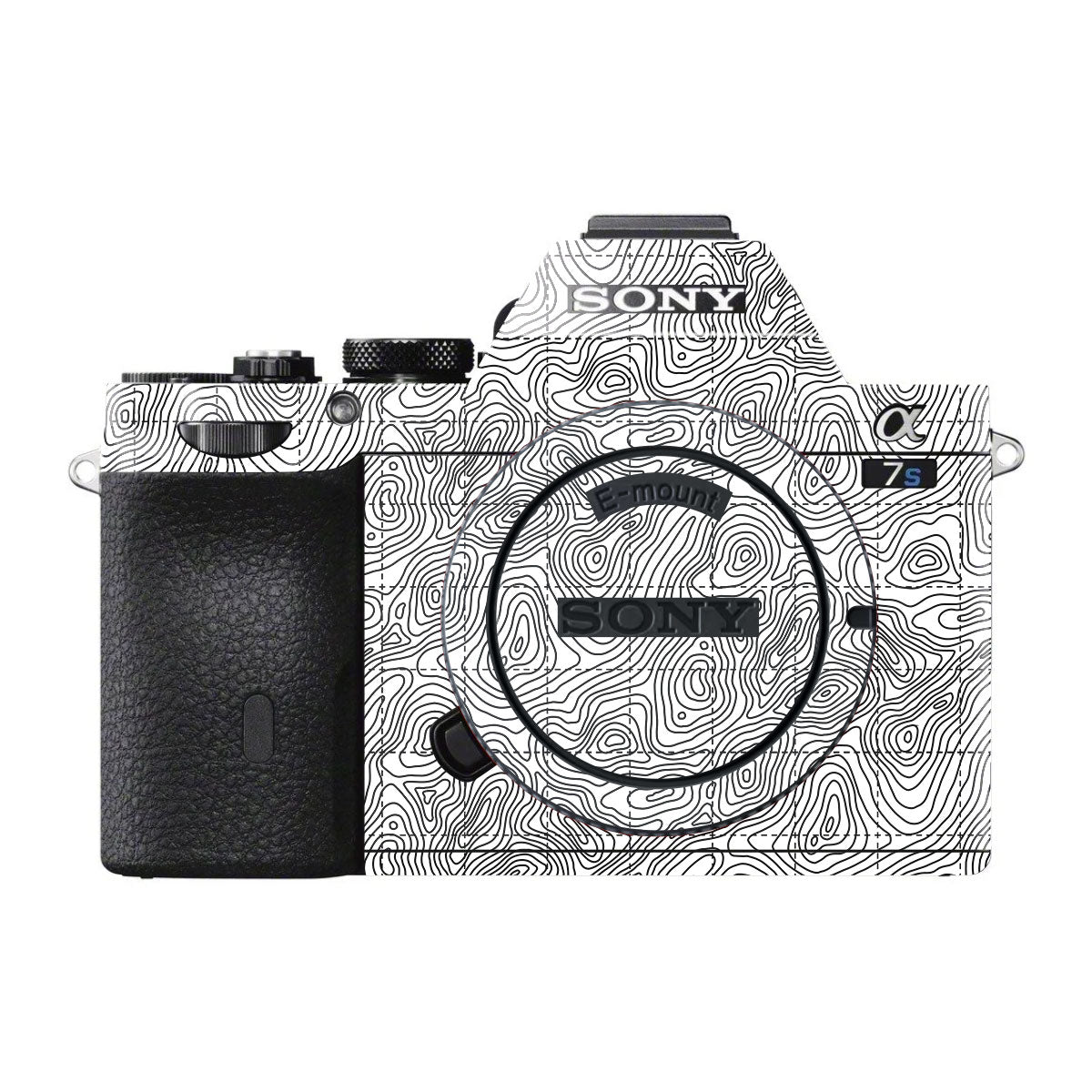 Textured Topo Flow Sony A7 V Camera Skin