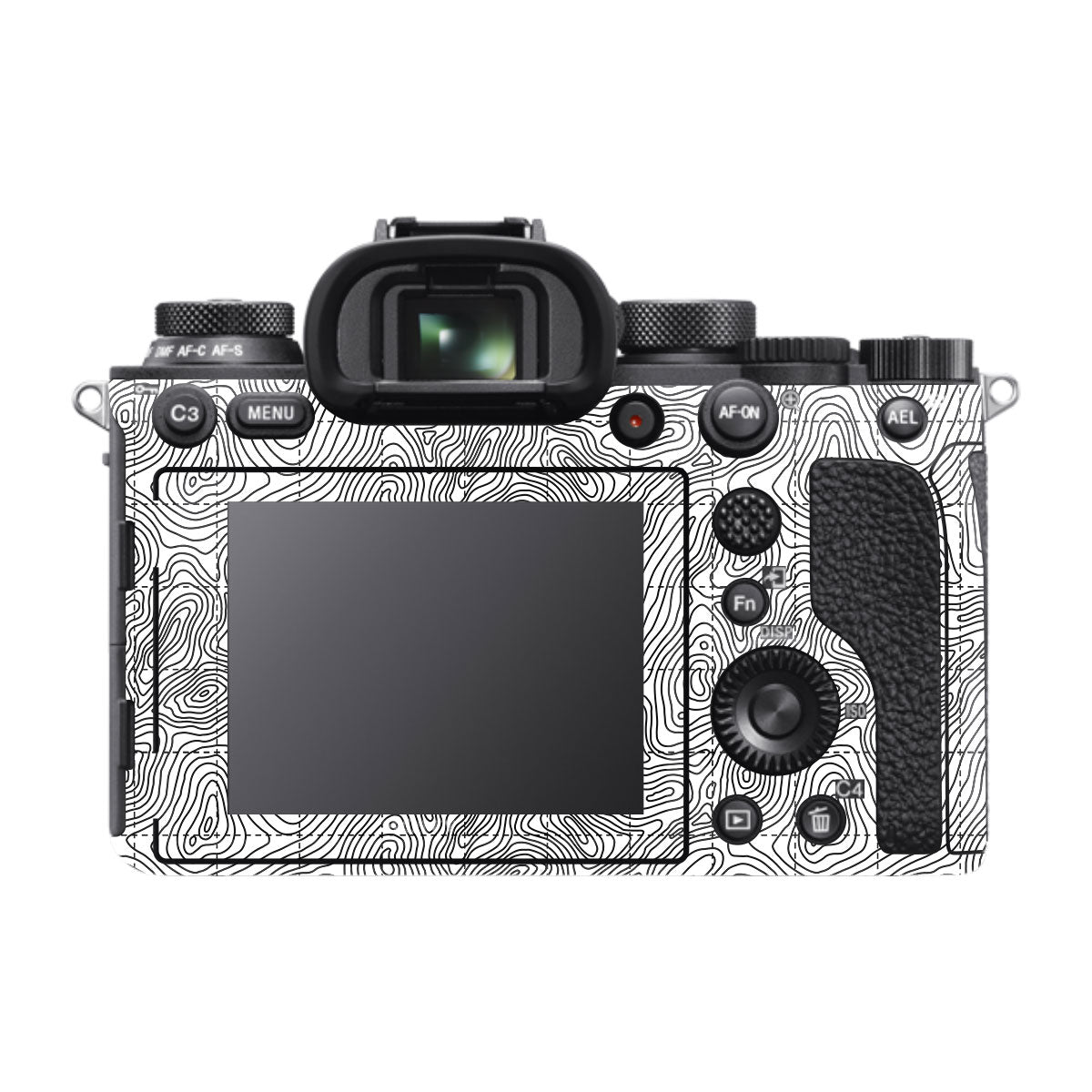 Textured Topo Flow Sony A9 Camera Skins