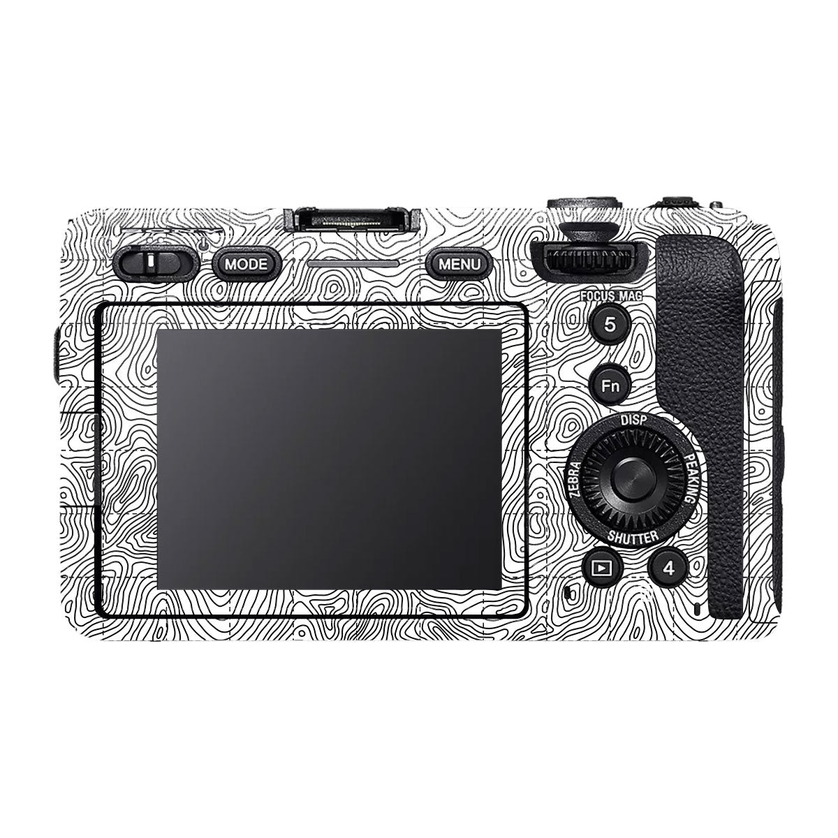 Textured Topo Flow Sony FX30 Camera Skin