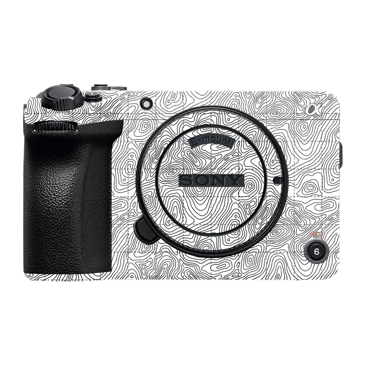 Textured Topo Flow Sony FX30 Camera Skin
