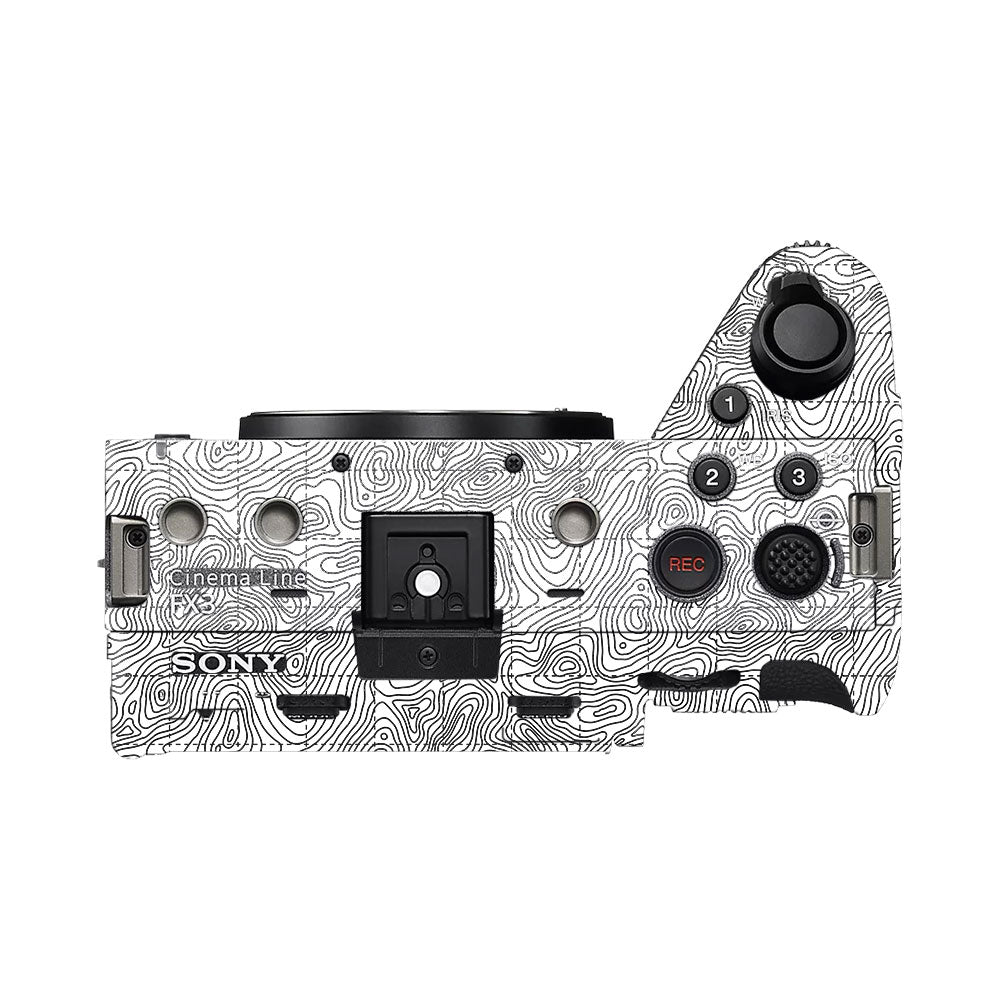 Textured Topo Flow Sony FX3 Camera Skin