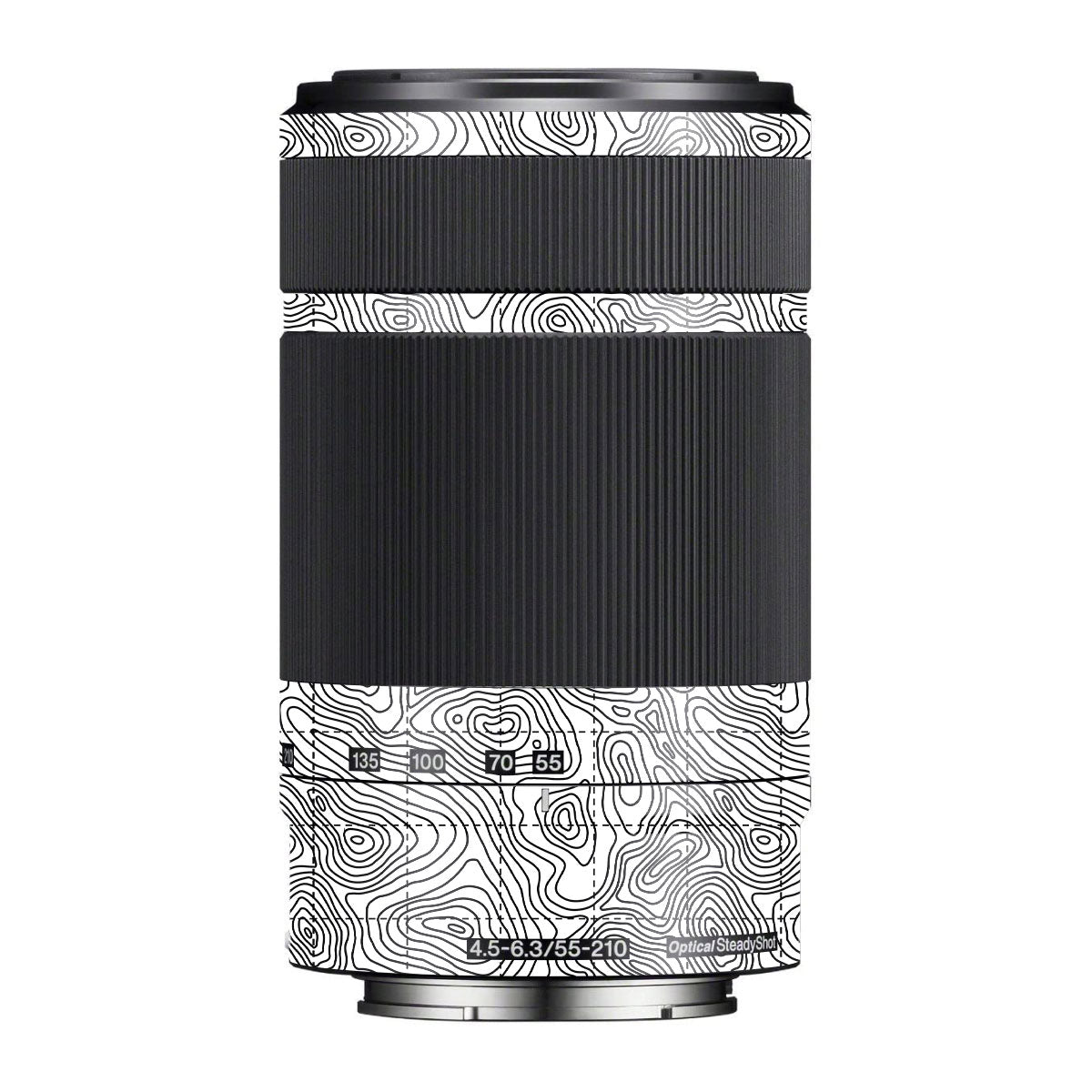 Textured Topo Flow Sony E 55-210mm F/4.5-6.3 OSS Camera Lens Skin