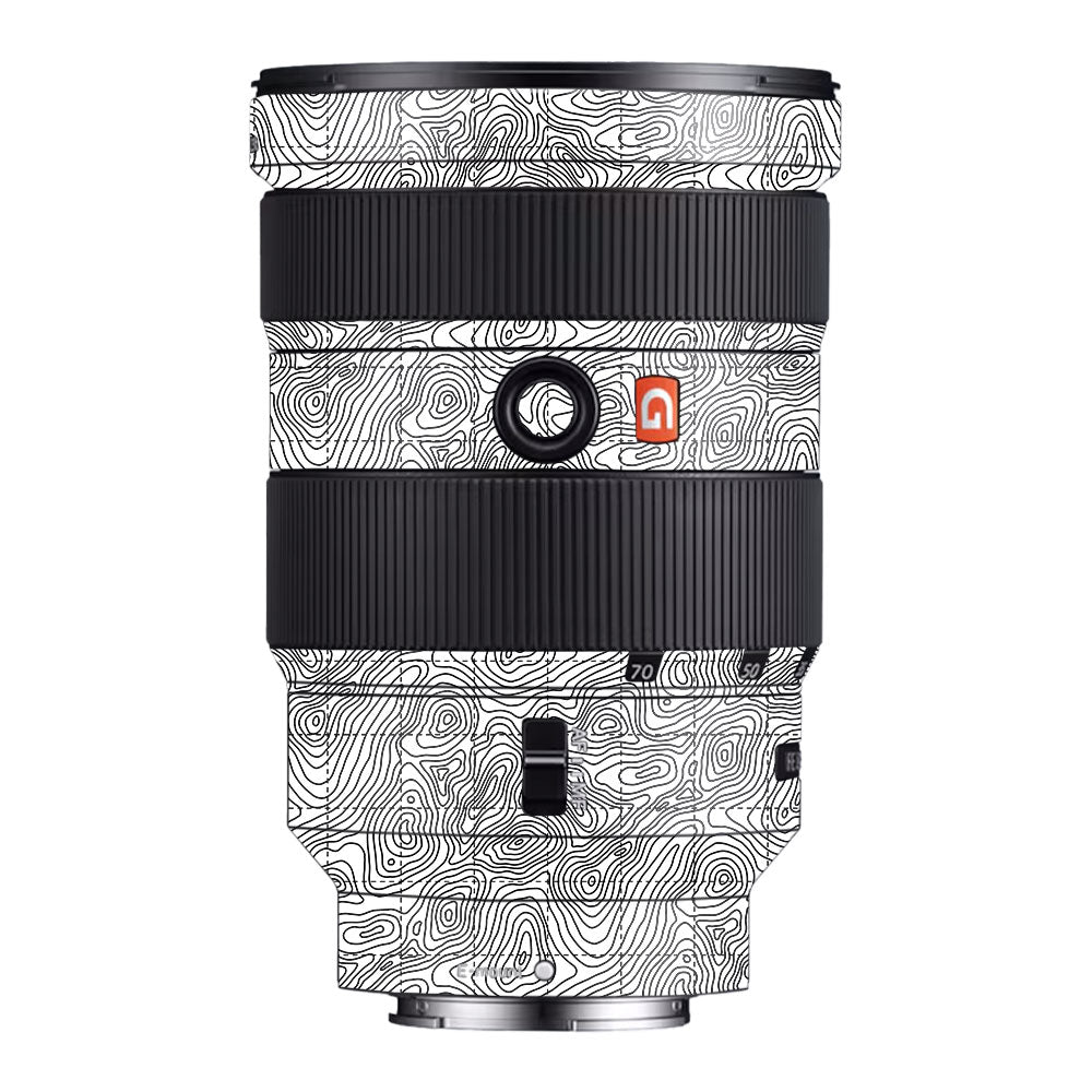 Textured Topo Flow Sony FE 24-70mm f/2.8 GM Camera Lens Skin