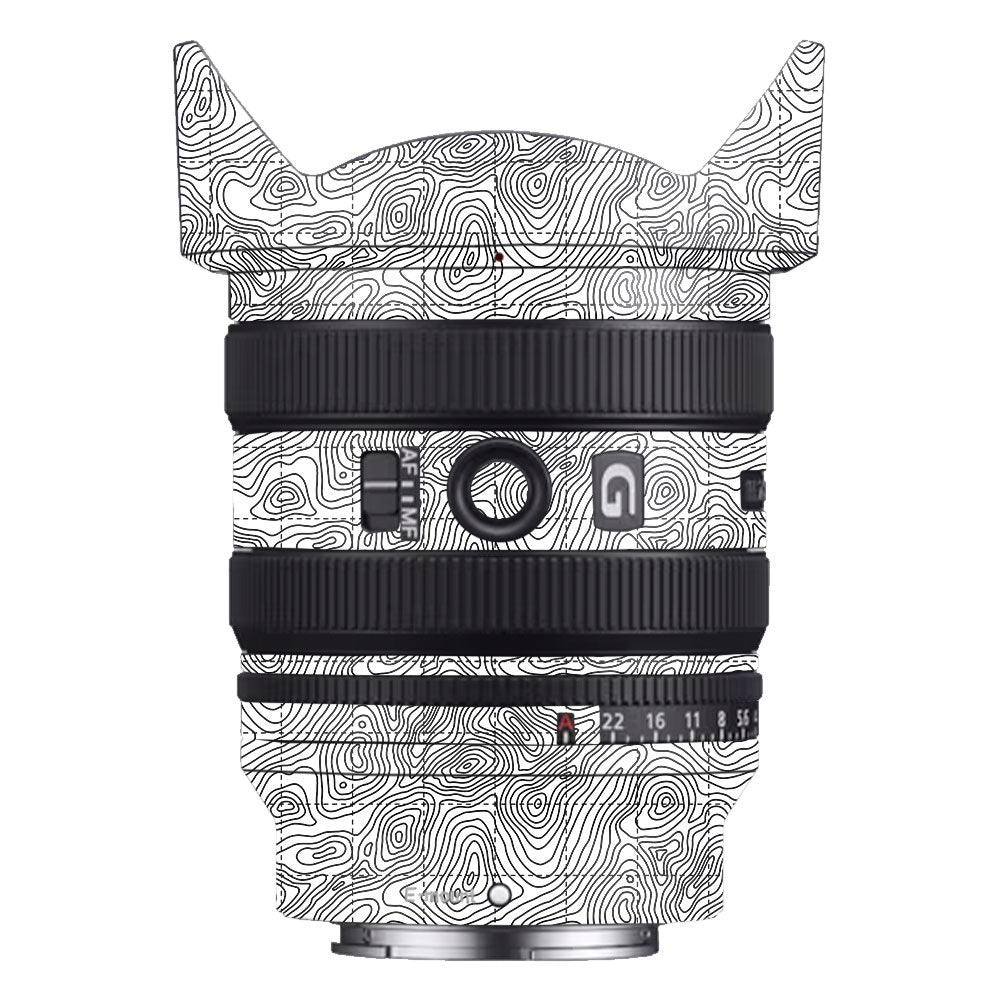 Textured Topo Flow Sony FE 24-50mm f/2.8 G Camera Lens Skin