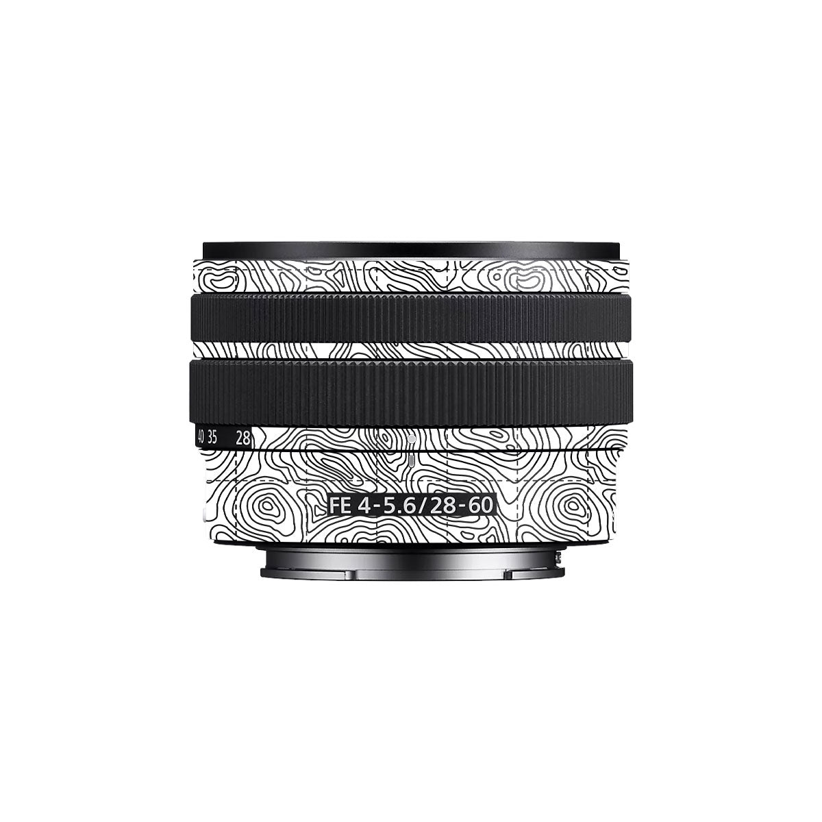 Textured Topo Flow Sony FE 28-60mm F/4-5.6 Camera Lens Skin