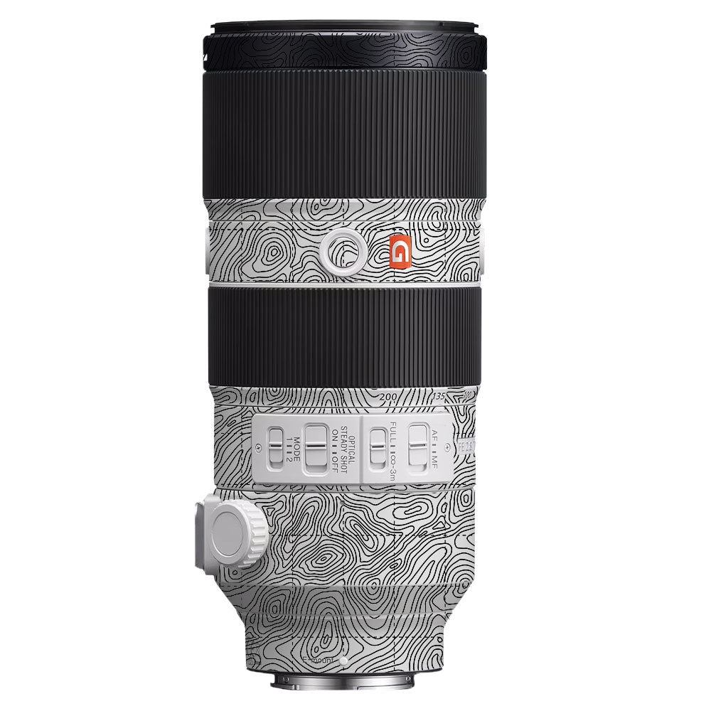 Textured Topo Flow Sony FE 70-200mm f/2.8 GM OSS Camera Lens Skin