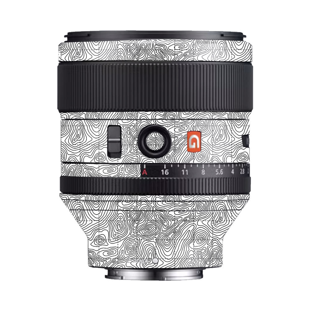 Textured Topo Flow Sony FE 85mm f/1.4 GM Camera Lens Skin