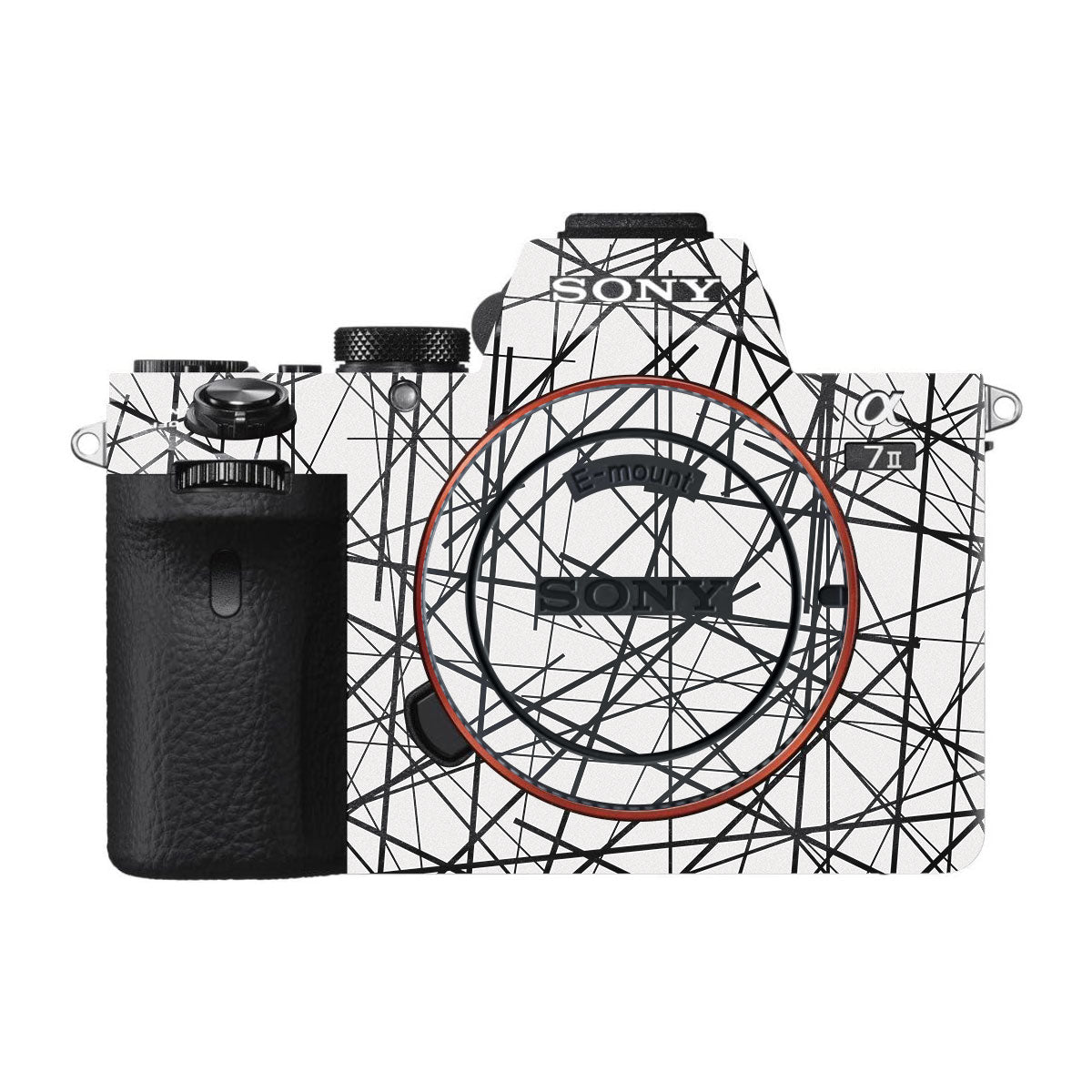 Textured White Chaos Line Sony A7 II Camera Skin