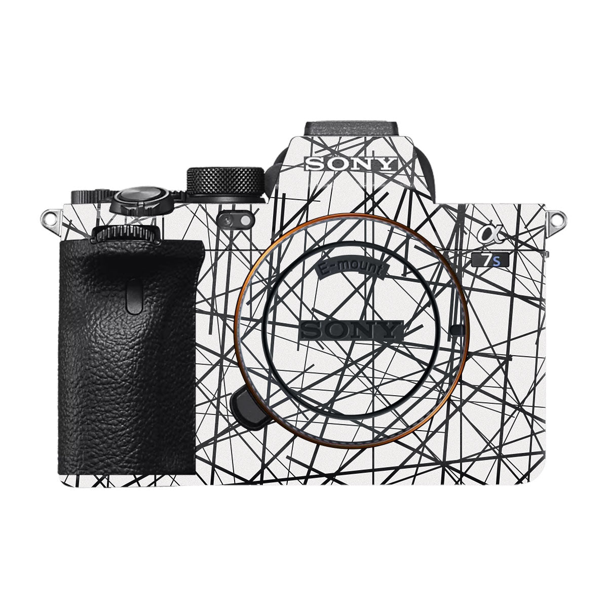 Textured White Chaos Line Sony A7S II Camera Skins