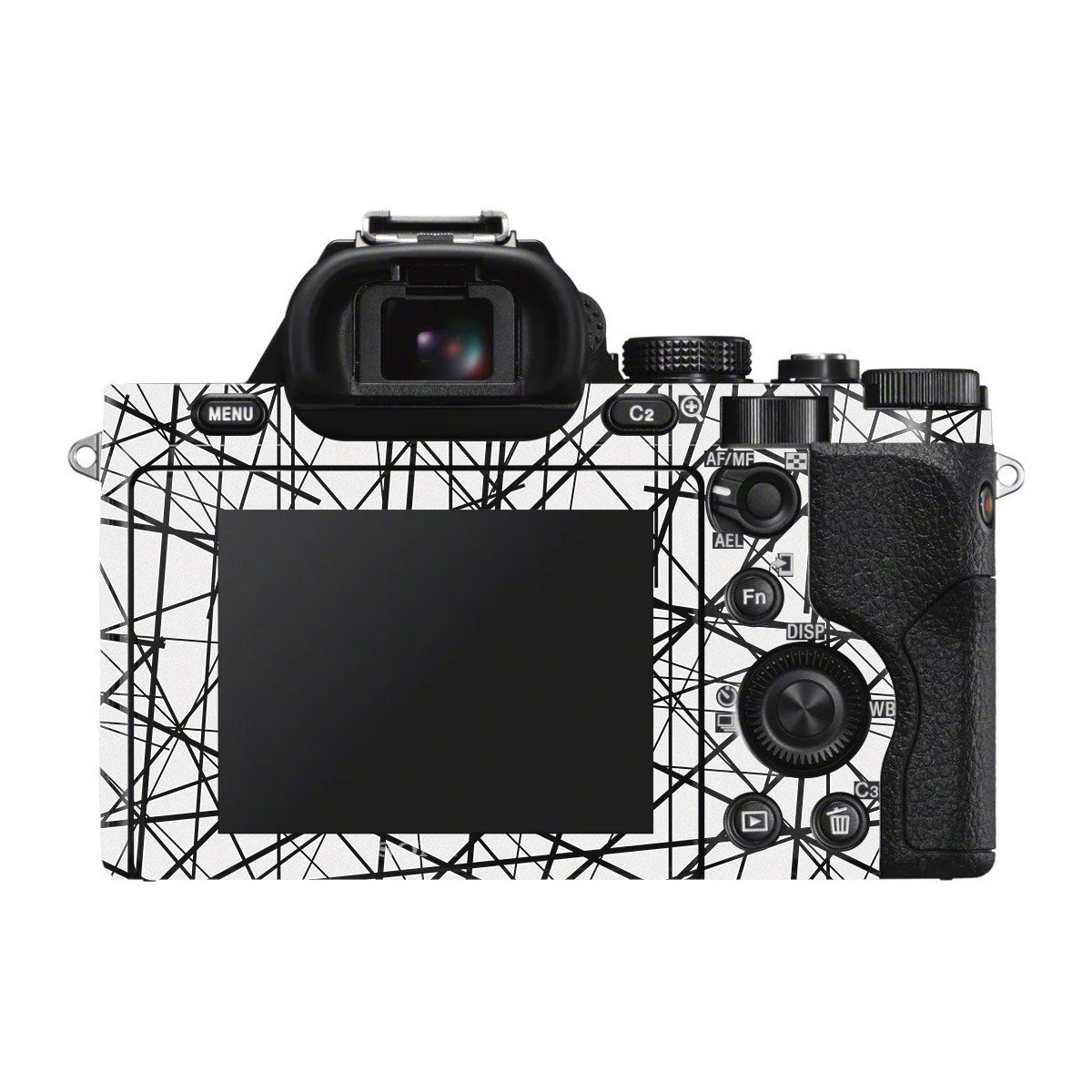 Textured White Chaos Line Sony A7 V Camera Skin