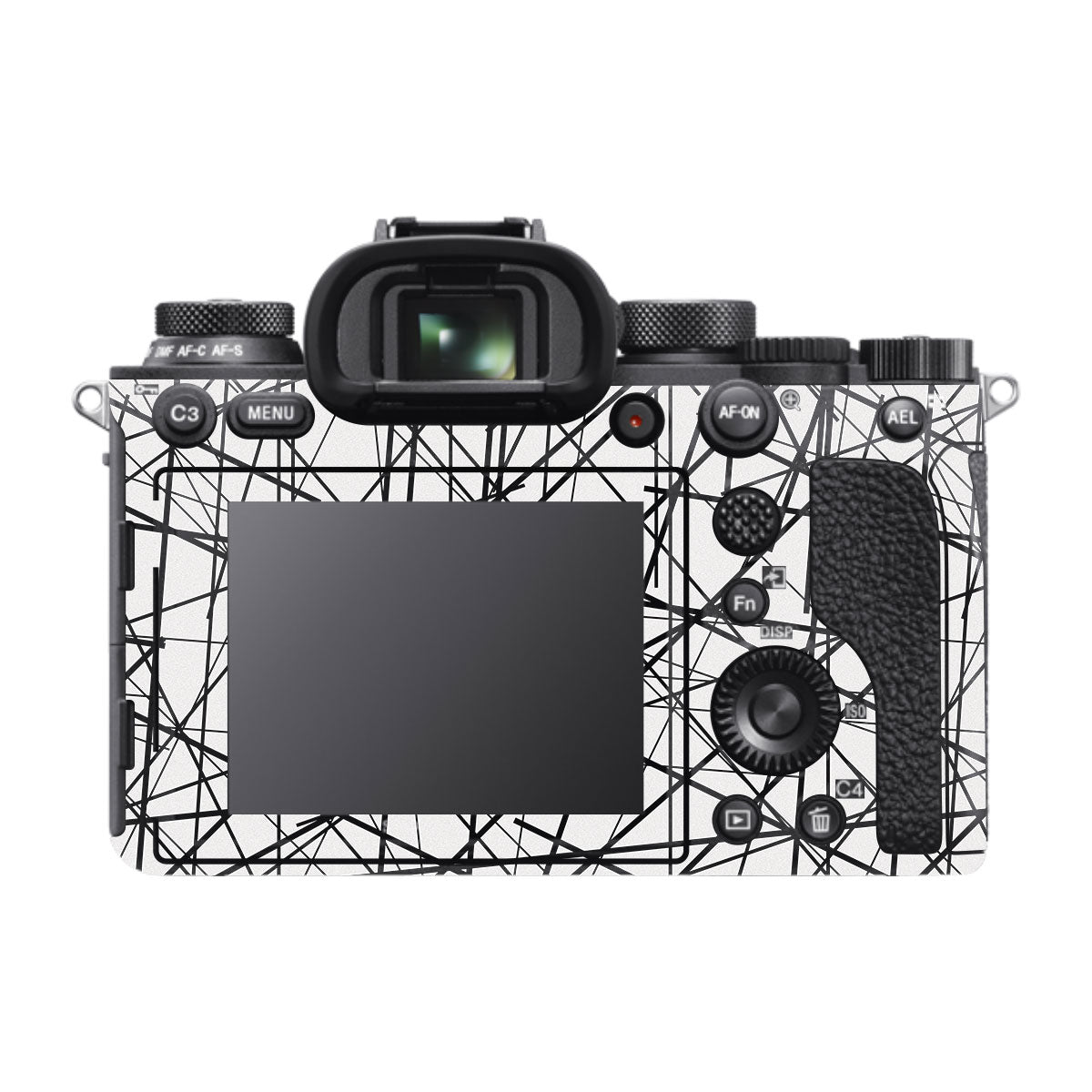 Textured White Chaos Line Sony A9 Camera Skins