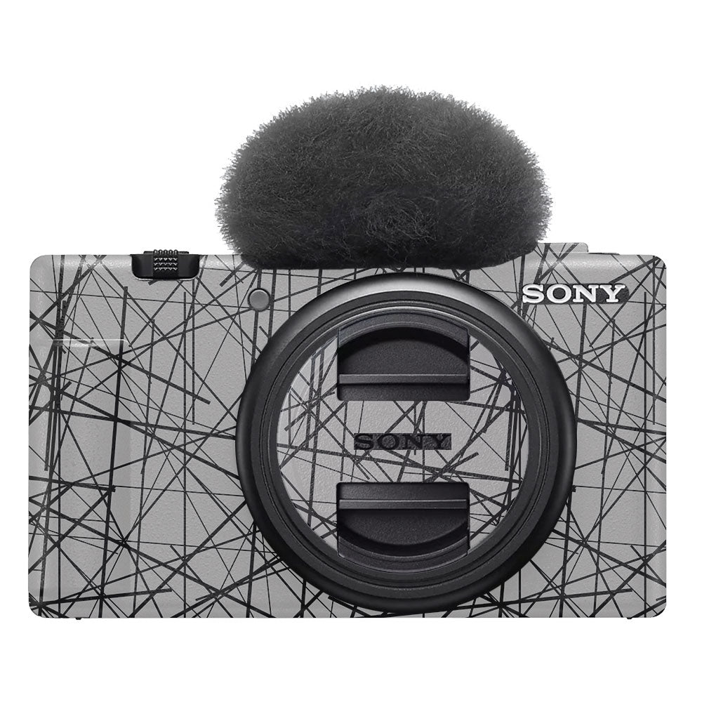 Textured White Chaos Line Sony ZV-1F Camera Skin