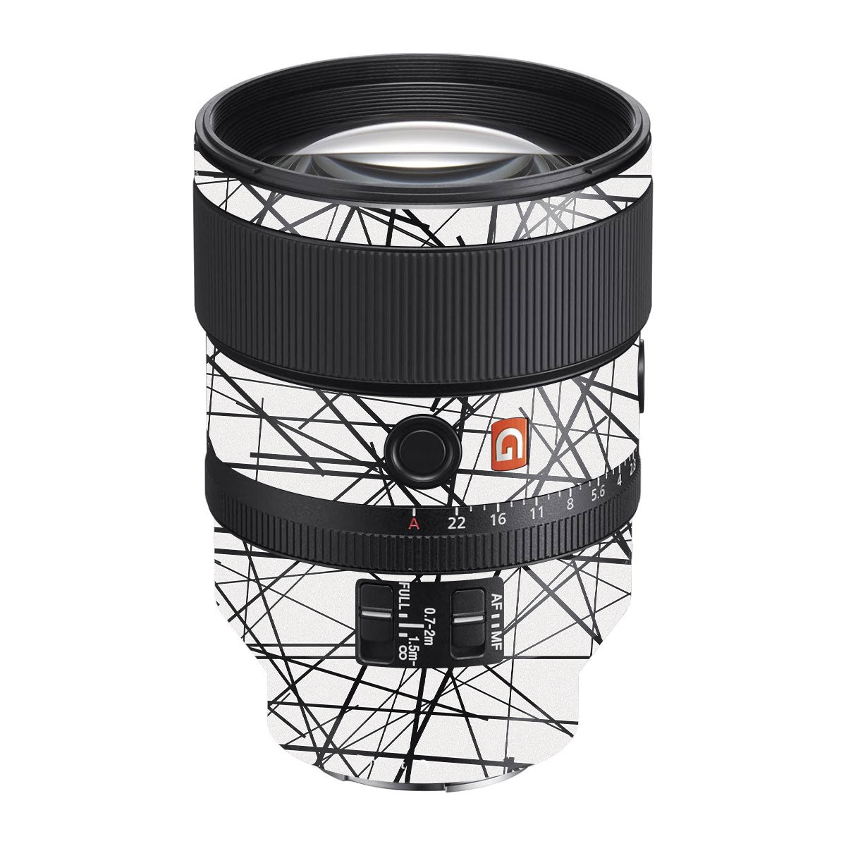 Textured White Chaos Line Sony FE 135mm F/1.8 GM Camera Lens Skin