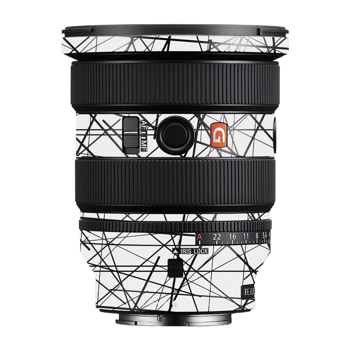 Textured White Chaos Line Sony FE 16-35mm F/2.8 GM Camera Lens Skin