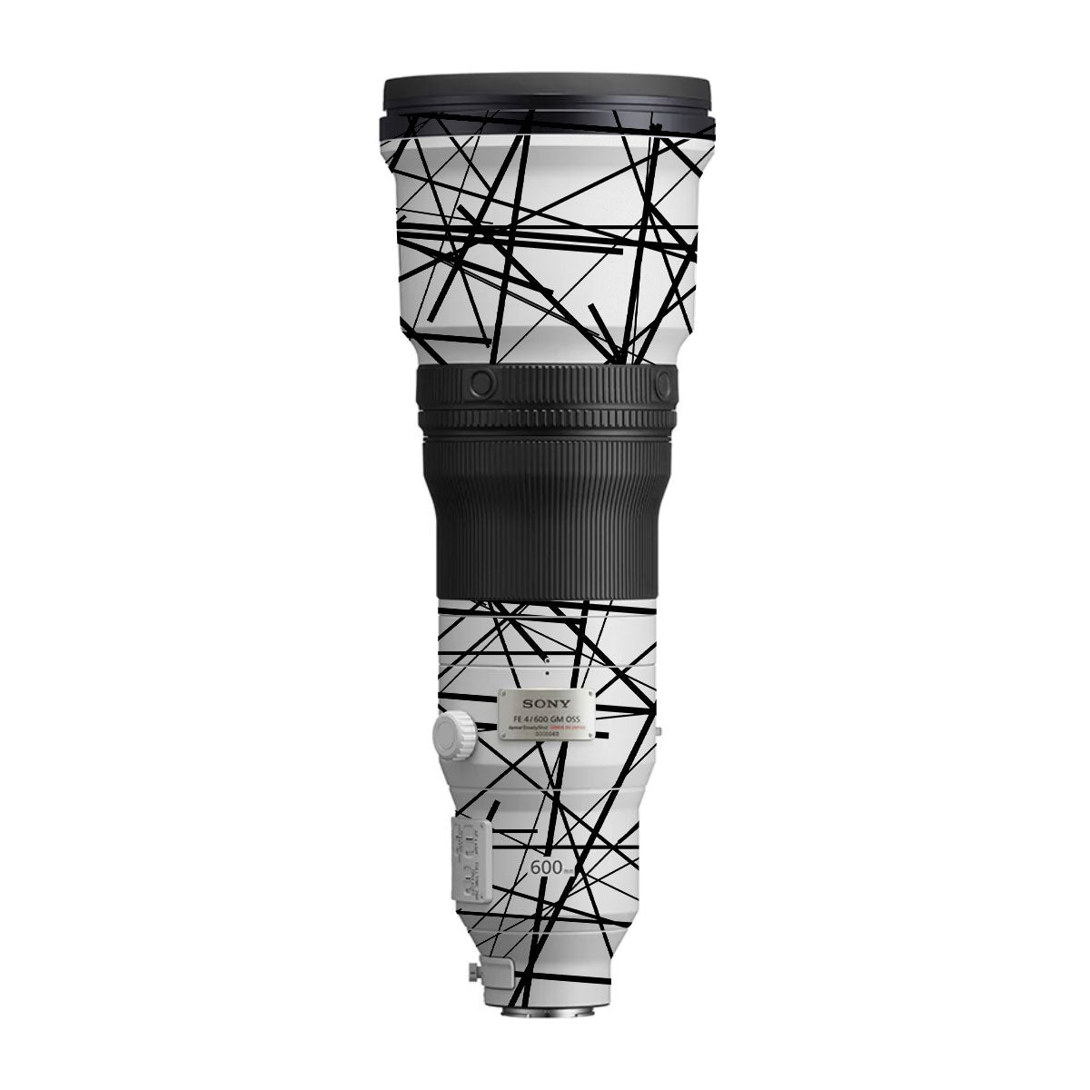 Textured White Chaos Line Sony FE 600mm F/4 GM OSS Camera Lens Skin