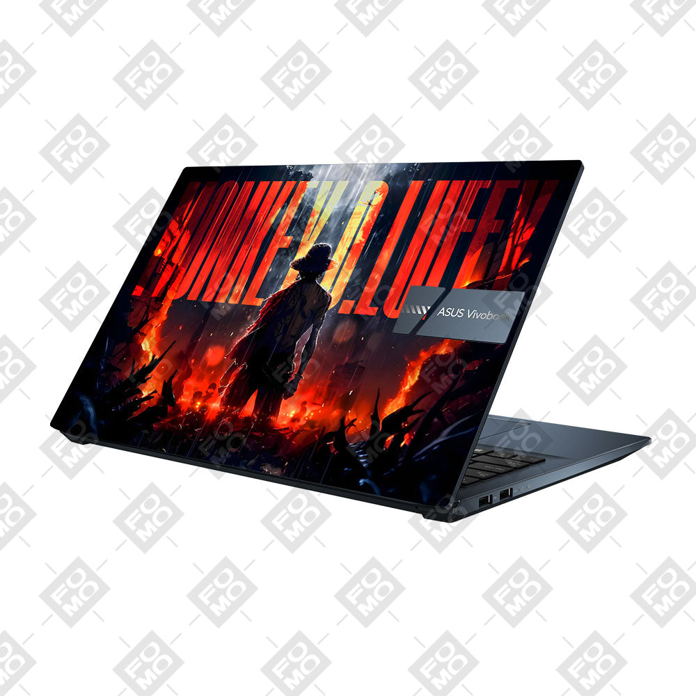 Monkey D. Luffy Blazing Red Asus Vivobook Pro 15 M6500QC & M6500QH Laptop Skin