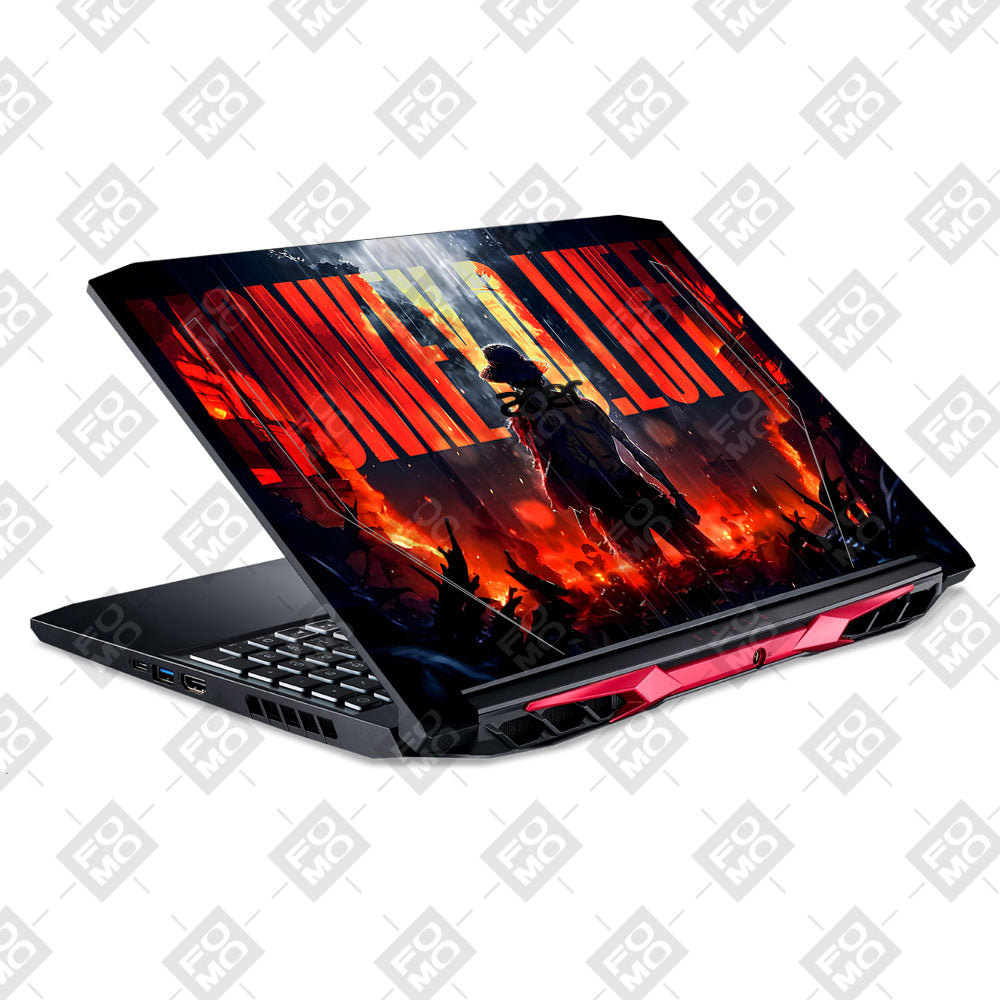 Monkey D. Luffy Blazing Red Acer Nitro 5 AN515 44, 56 Laptop Skin
