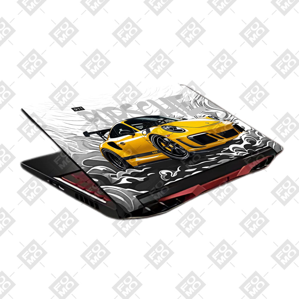 Porsche 911 Yellow Blaze Acer Nitro 5 AN515 45, 55, 57 Laptop Skin