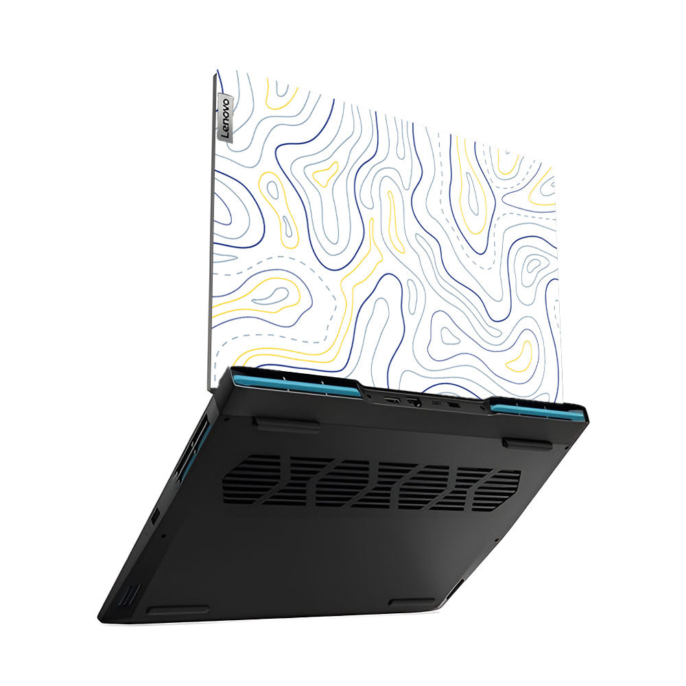Minimalist Colorful Contours IdeaPad Gaming 3 15ARH7 and 15IAH7 Laptop Skin