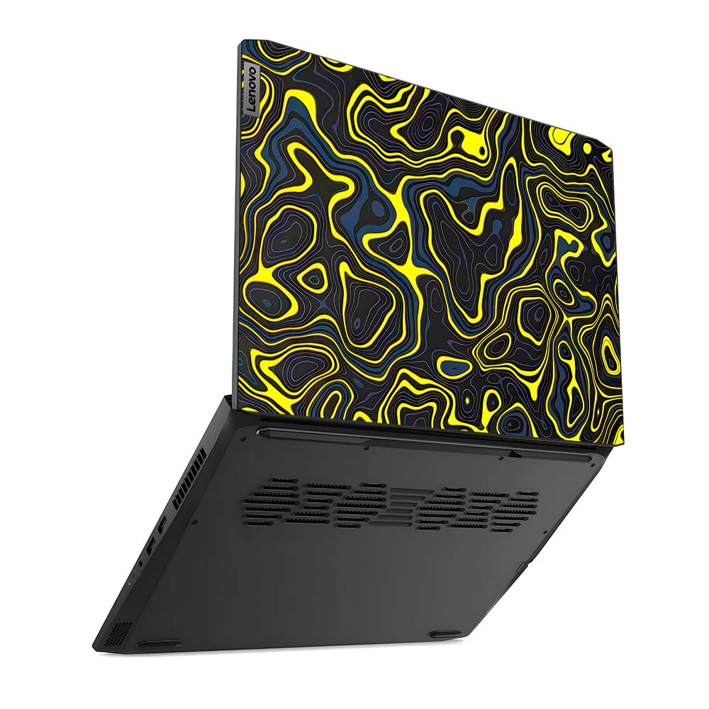 Neon Lava Contours Lenovo IdeaPad Gaming 3 15ACH6 and 15IHU6 Laptop Skin