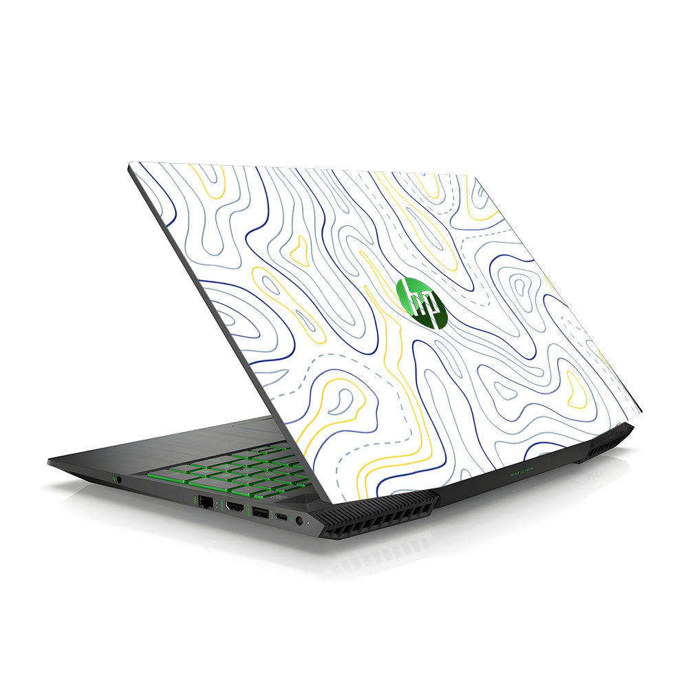 Minimalist Colorful Contours HP Pavilion Gaming 15 CX Series Laptop Skin
