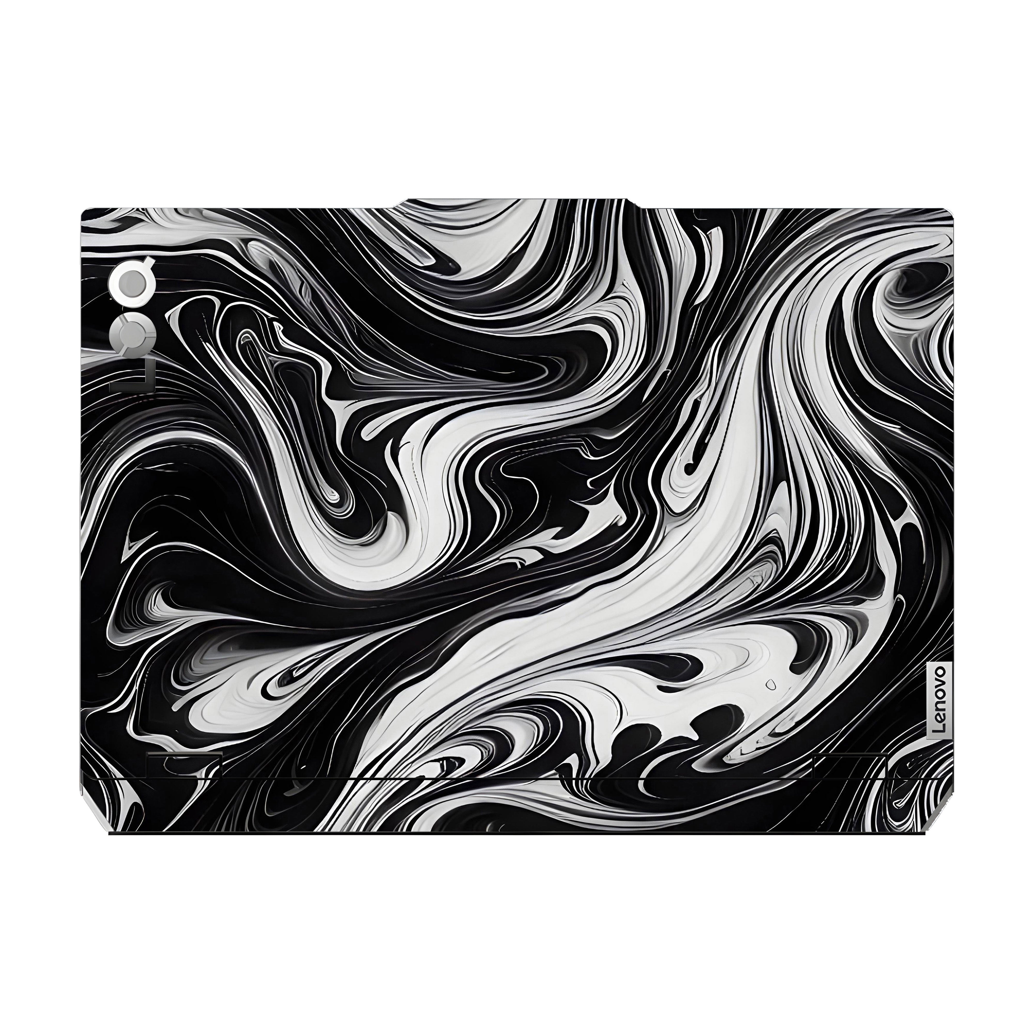 Black and White Marble Lenovo LOQ 2024 Laptop Skin