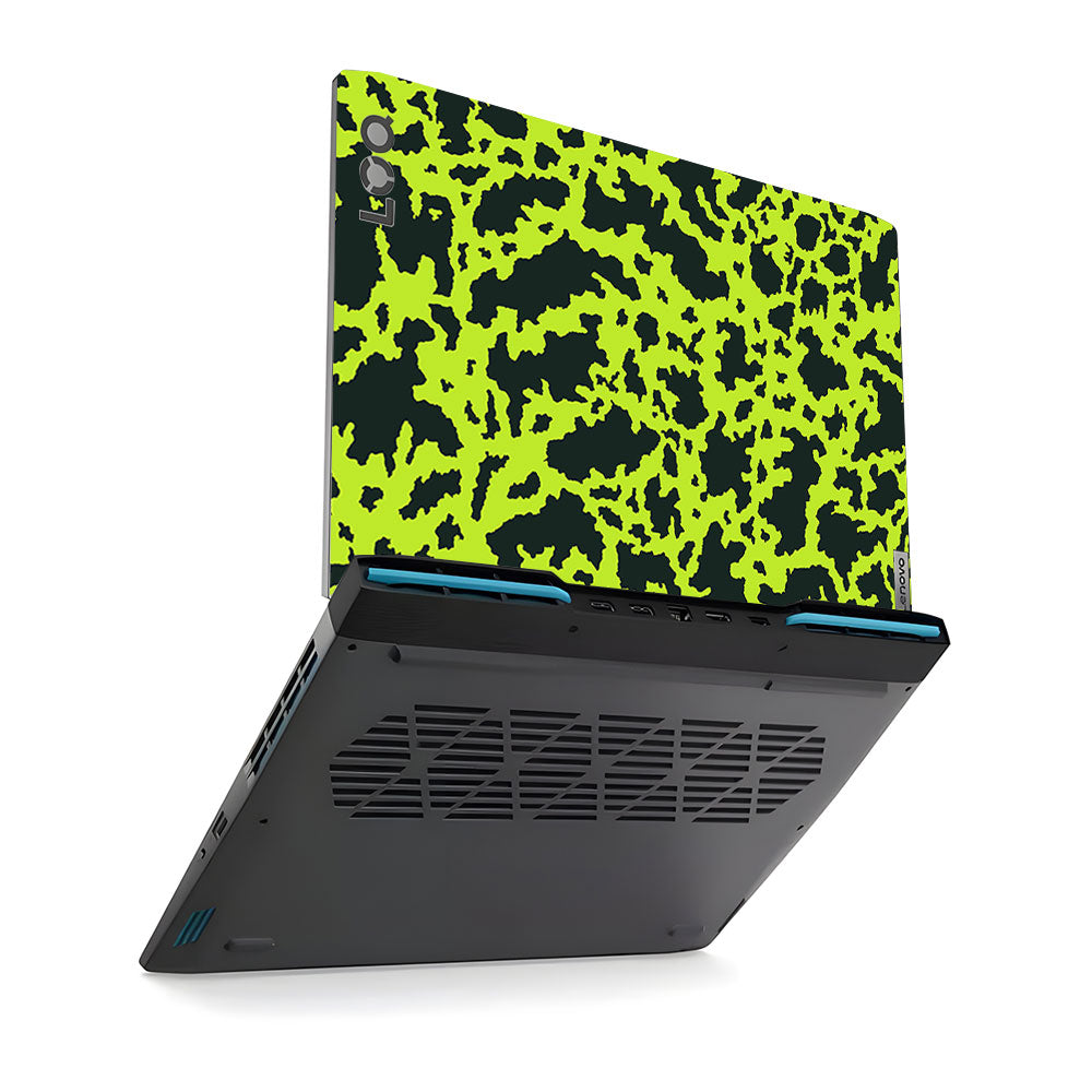 Neon Green Splatter Camo Lenovo LOQ 2023 15IRH8, 15APH8 Laptop Skin