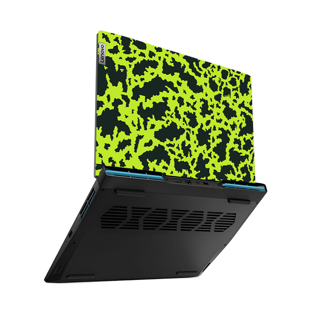 Neon Green Splatter Camo Lenovo IdeaPad Gaming 3 15ARH7 and 15IAH7 Laptop Skin
