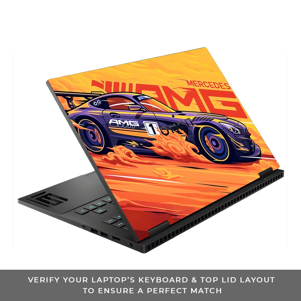 Mercedes AMG HP Omen Gaming 16 Laptop Skin