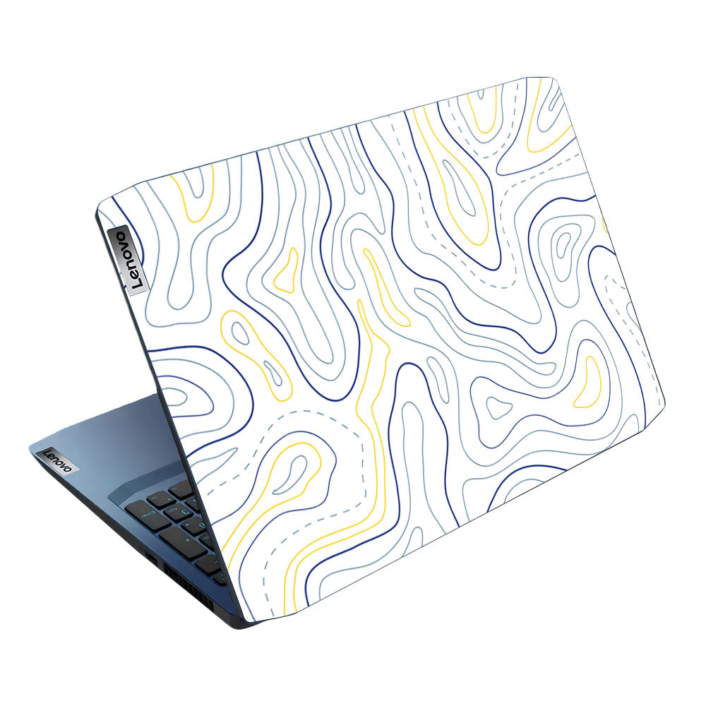Minimalist Colorful Contours Lenovo Ideapad Gaming 3 15ARH05 and 15IMH05 Laptop Skin