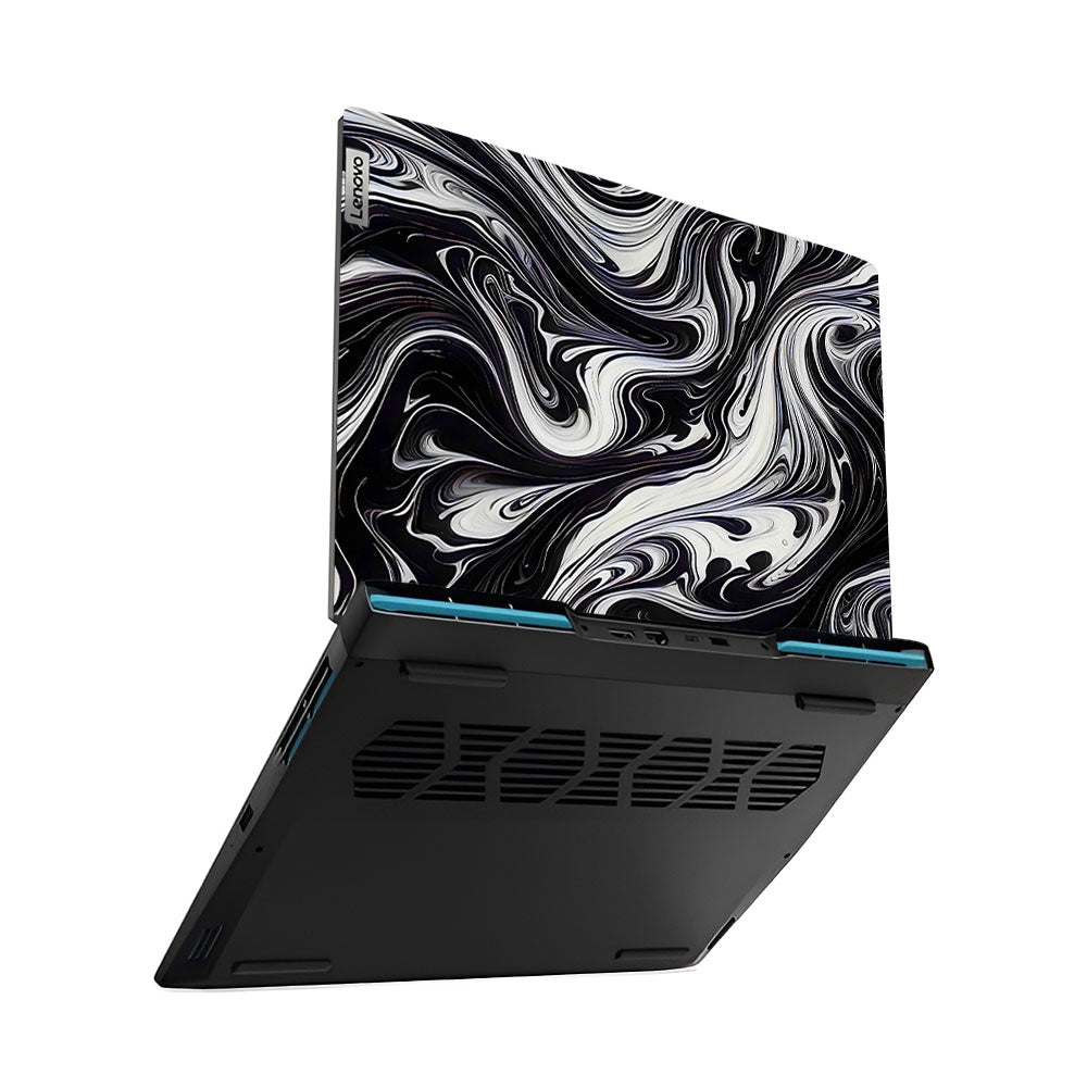 Black and White Marble Lenovo IdeaPad Gaming 3 15ARH7 and 15IAH7 Laptop Skin