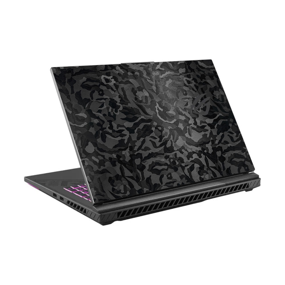 Textured Black Camouflage Asus ROG Strix G16 G614J Laptop Skin