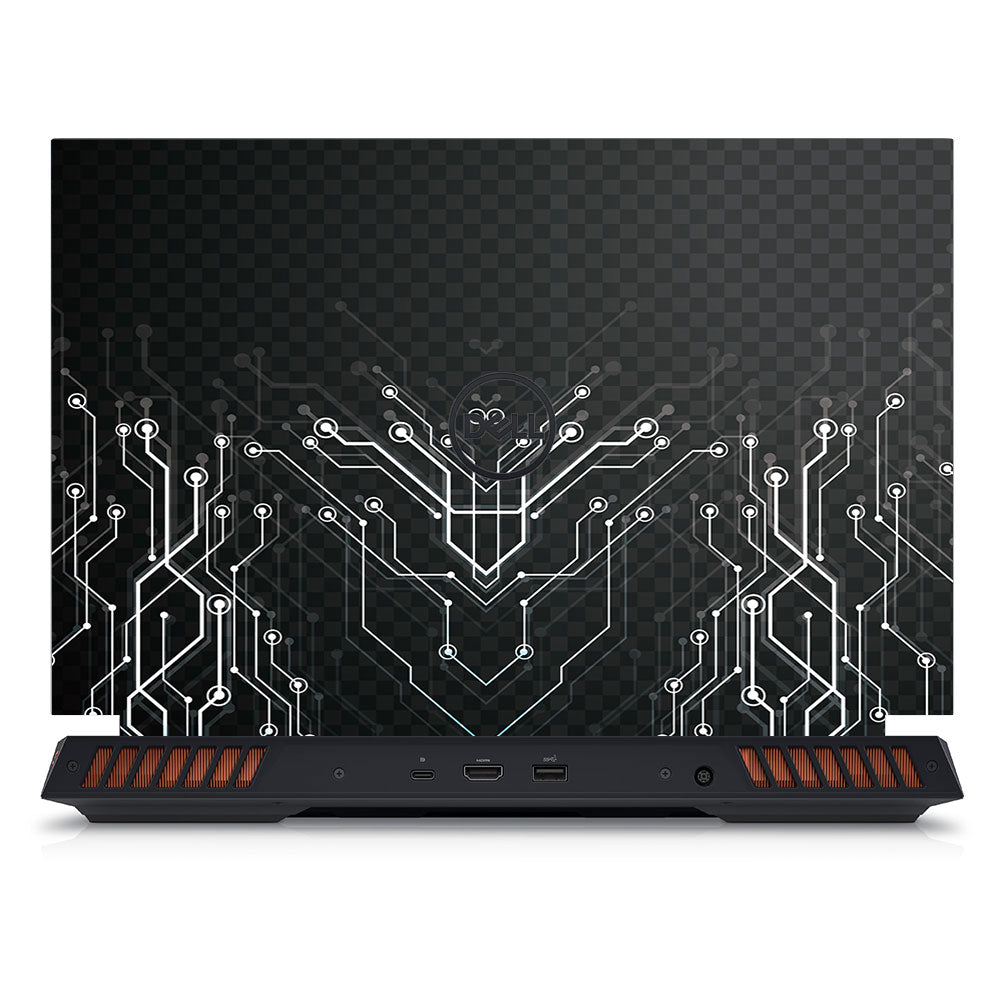 Black Digital Circuit Dell G15 5520, 5530 Laptop Skin
