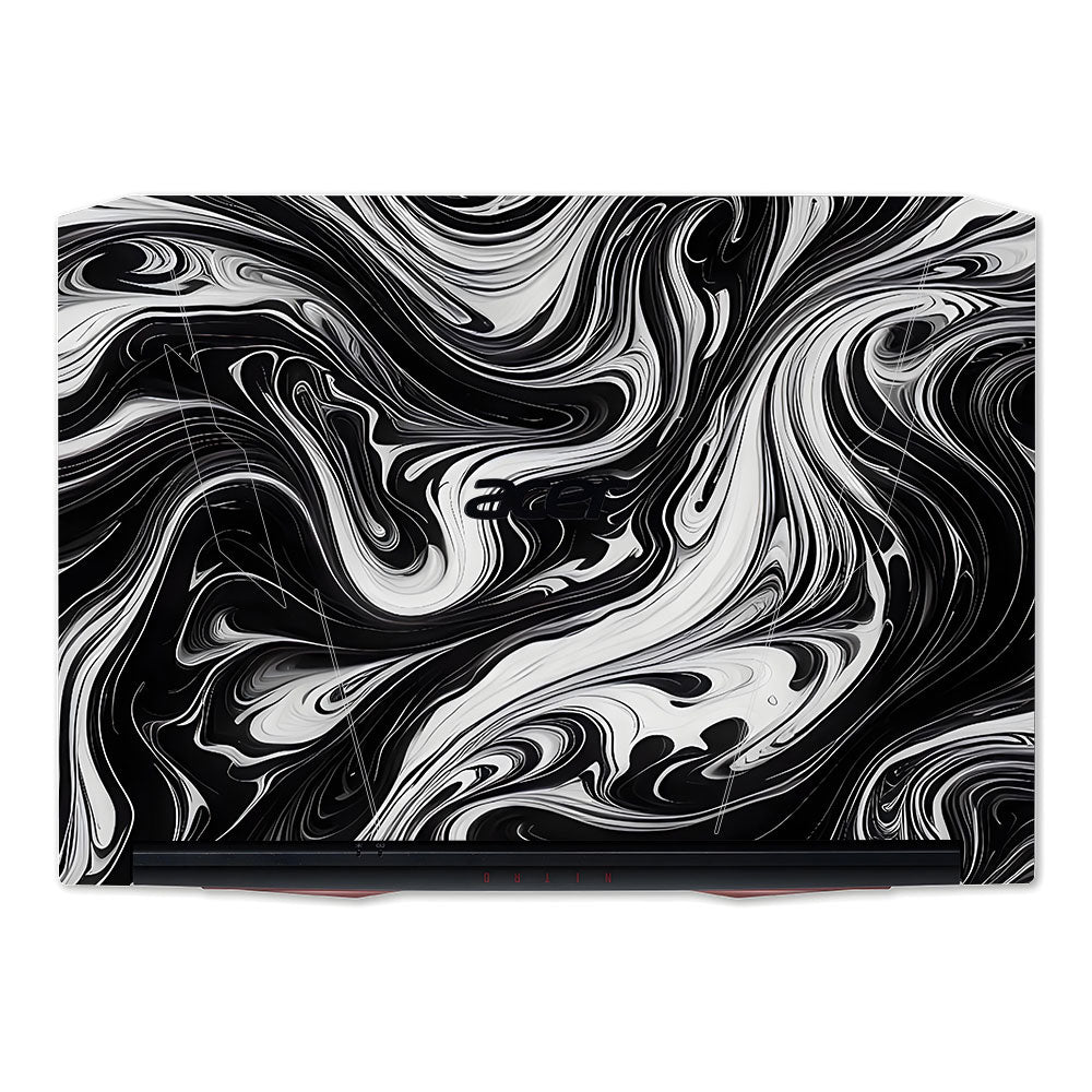 Black and White Marble Acer Nitro 5 AN515 45, 55, 57 Laptop Skin