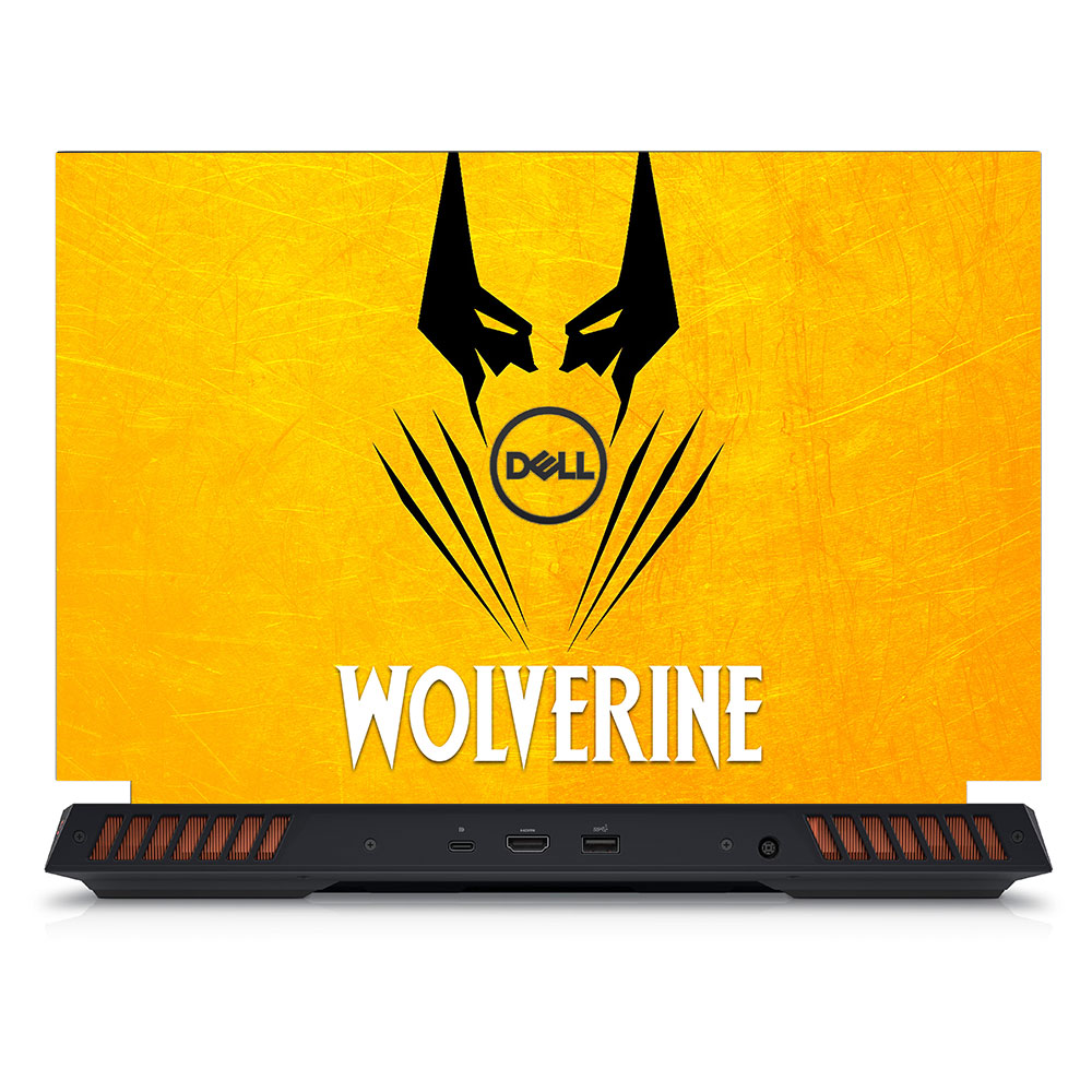Wolverine with Yellow Background Dell G15 5520, 5530 Laptop Skin